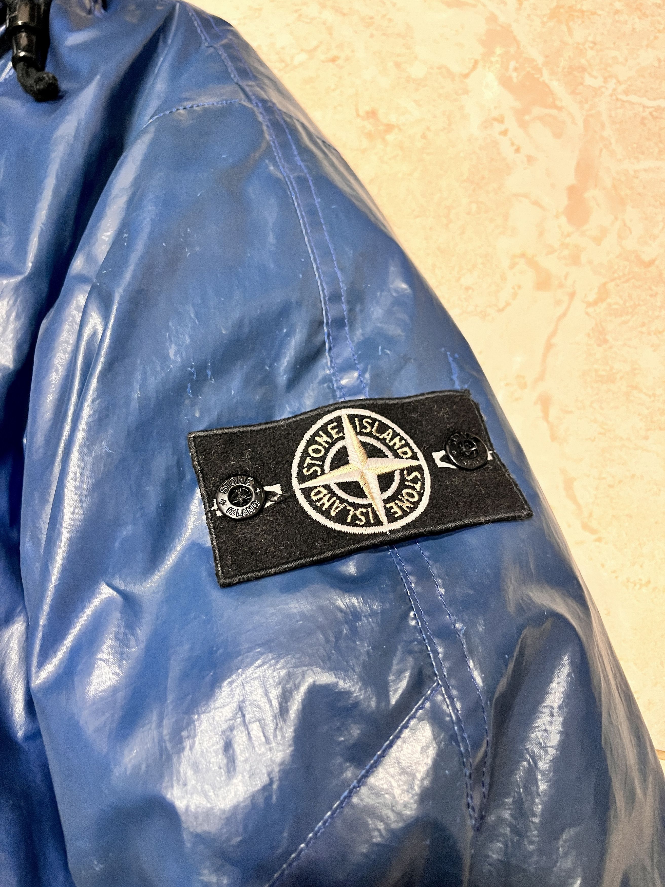 Stone Island × Vintage 2010 ARCHIVE STONE ISLAND NAVY GOOSE DOWN ICE JACKET Size US L / EU 52-54 / 3 - 9 Thumbnail
