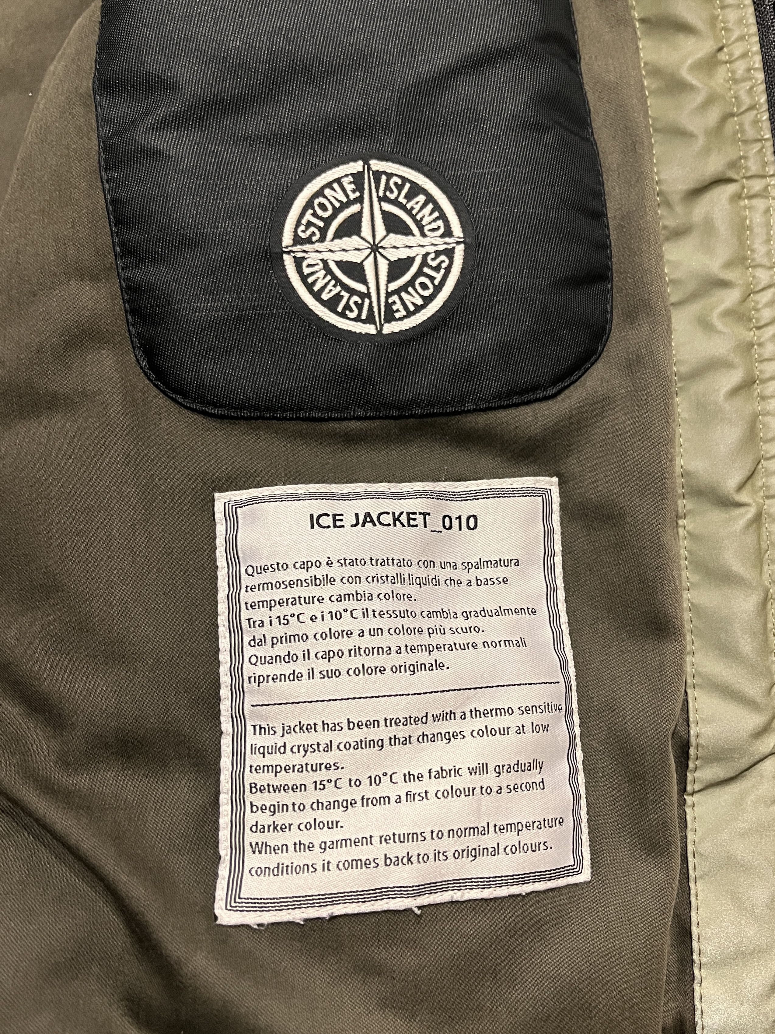 Stone Island × Vintage 2010 ARCHIVE STONE ISLAND NAVY GOOSE DOWN ICE JACKET Size US L / EU 52-54 / 3 - 16 Thumbnail