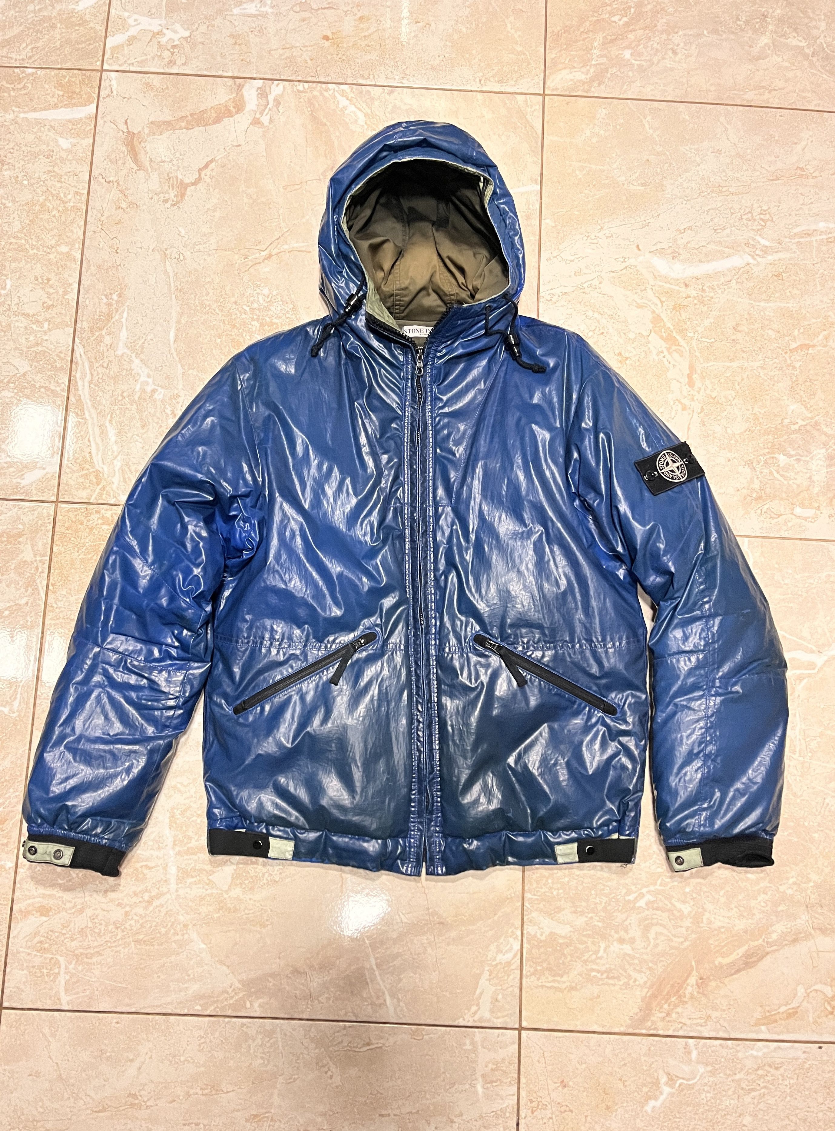 Stone Island AW'09 ARCHIVE STONE ISLAND NAVY GOOSE DOWN ICE JACKET 