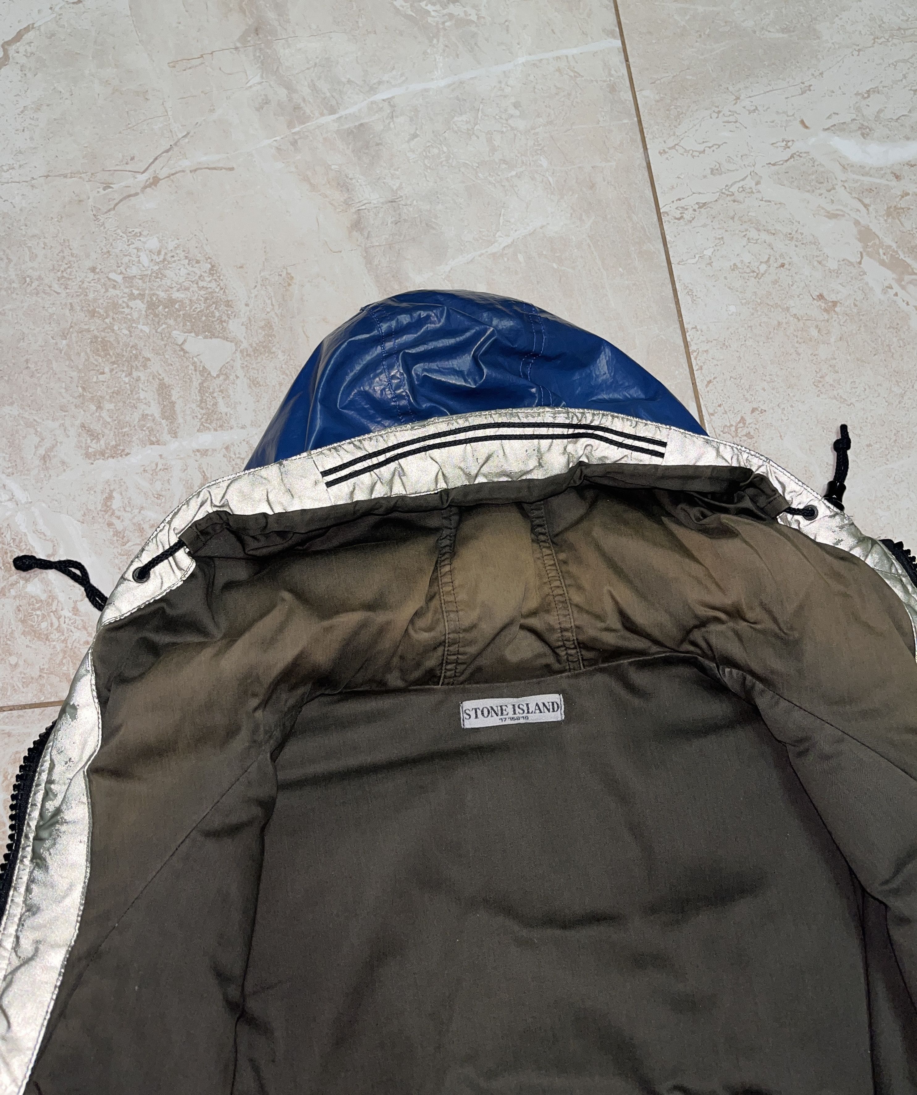 Stone Island × Vintage 2010 ARCHIVE STONE ISLAND NAVY GOOSE DOWN ICE JACKET Size US L / EU 52-54 / 3 - 7 Thumbnail