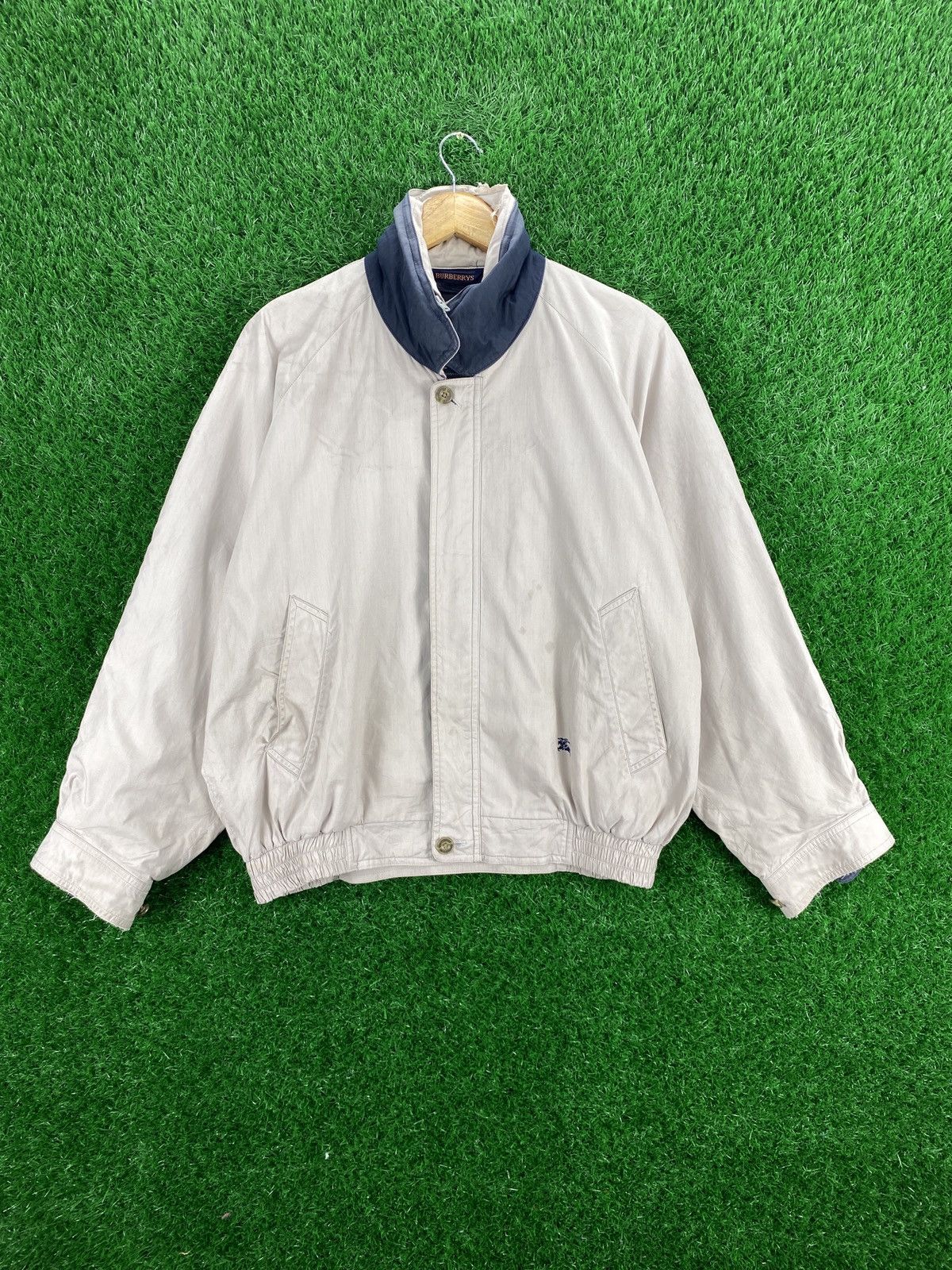 OFFER‼️Vintage Burberrys Harrington Jacket Distressed Collar 