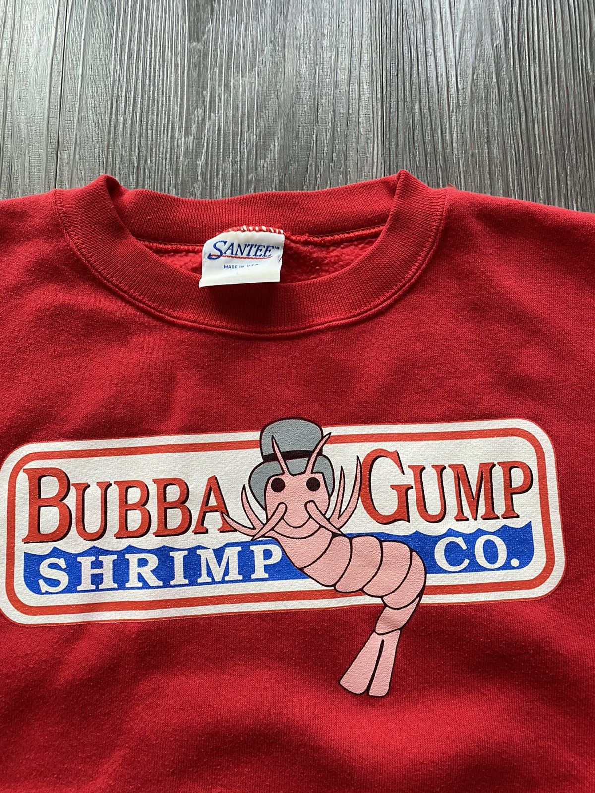 Vintage Vintage Bubba Gump Forrest Gump Red Sweatshirt Made in USA Size US L / EU 52-54 / 3 - 3 Thumbnail