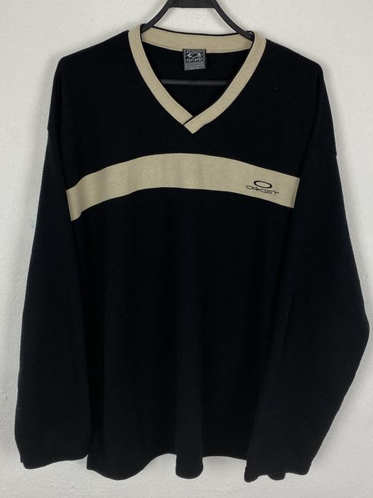 Vintage 90s Vintage Oakley Software V-Neck Embroidered Logo Sweat