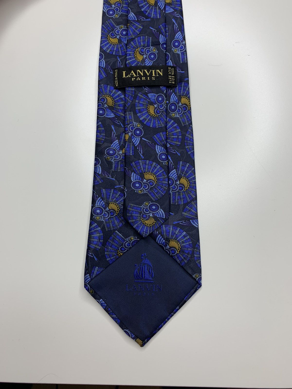 Lanvin Luxury Tie Vintage LANVIN PARIS Size ONE SIZE - 10 Thumbnail