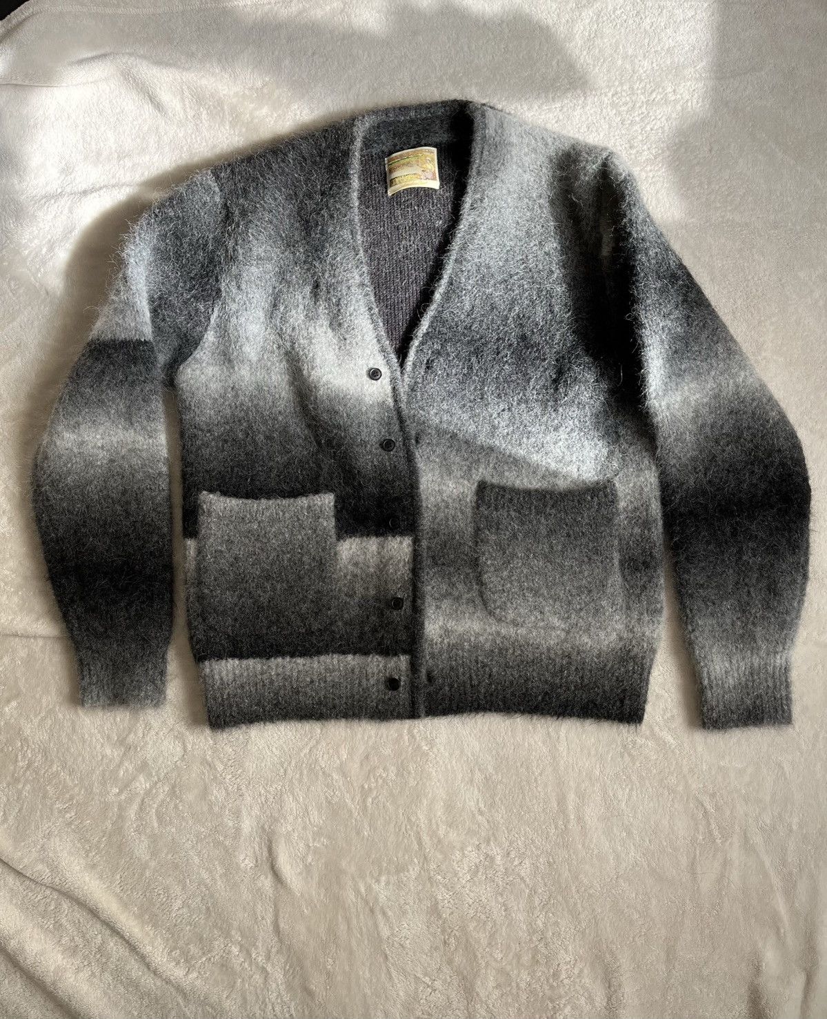 Aime Leon Dore ald ombré mohair cardigan | Grailed