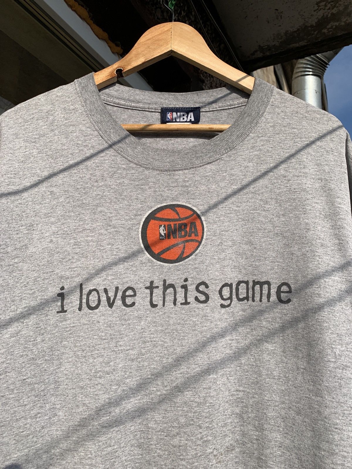 NBA 90s Vintage I Love This Game NBA Grey T-Shirt Size US XL / EU 56 / 4 - 4 Thumbnail