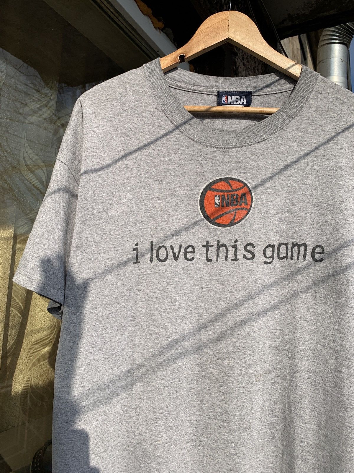 NBA 90s Vintage I Love This Game NBA Grey T-Shirt Size US XL / EU 56 / 4 - 2 Thumbnail