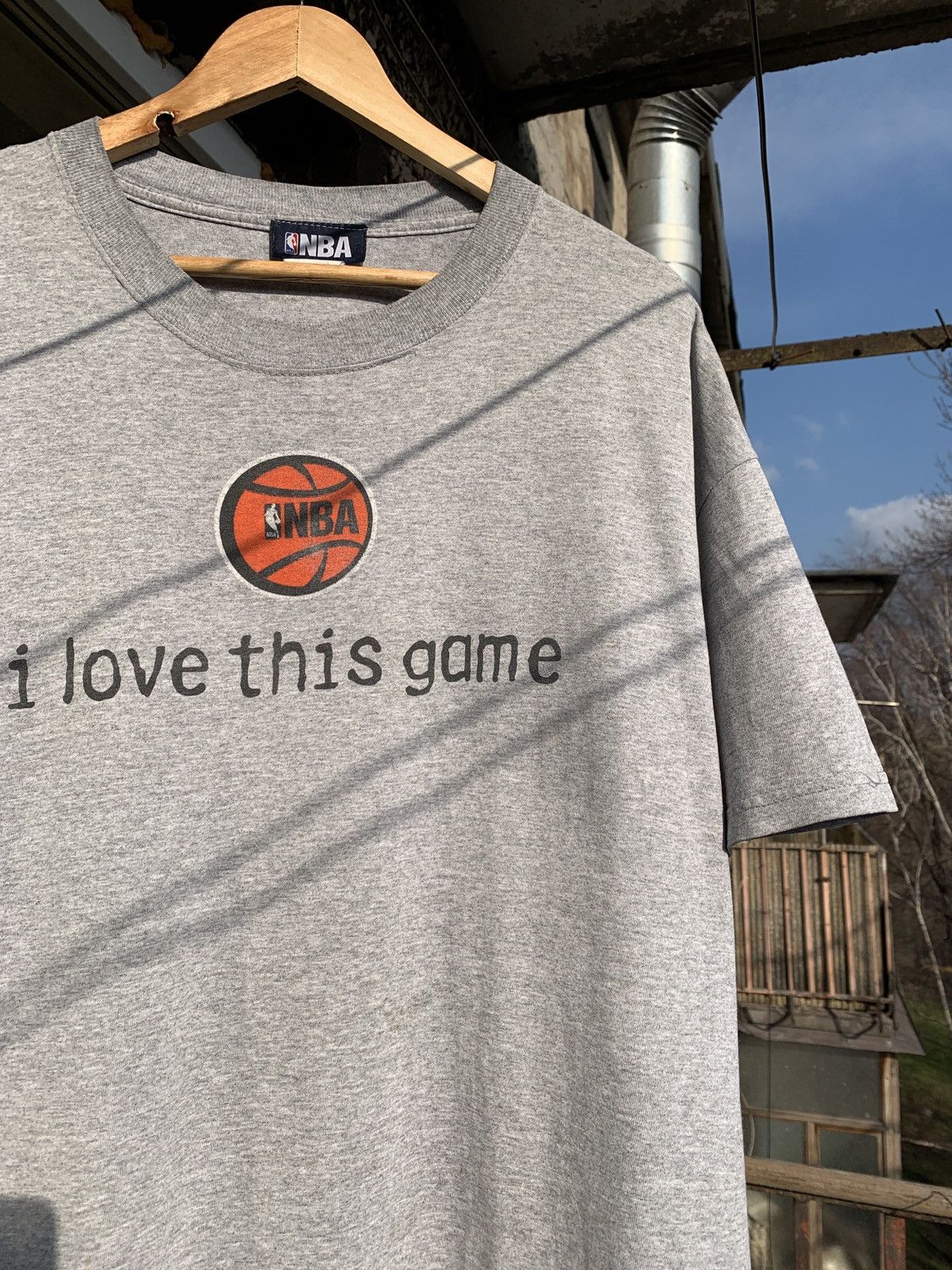 NBA 90s Vintage I Love This Game NBA Grey T-Shirt Size US XL / EU 56 / 4 - 3 Thumbnail