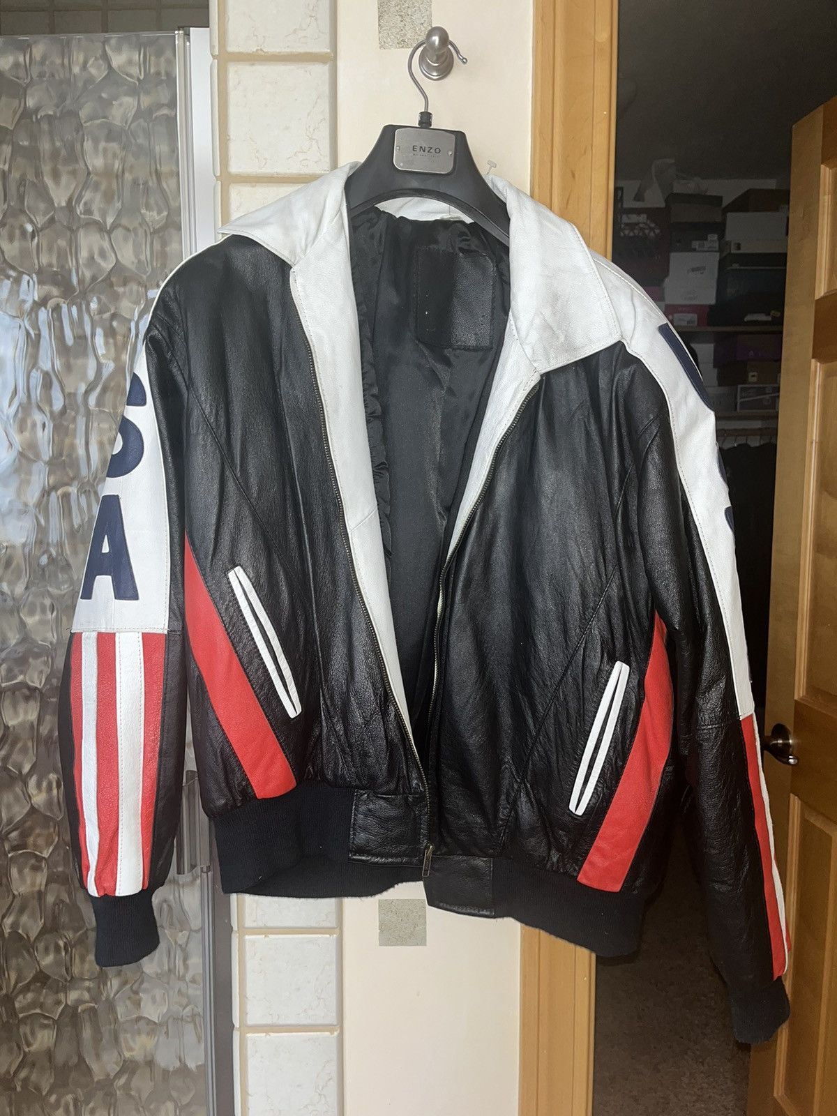 Michal Hoban Vintage Leather USA 2024 Jacket Mens XL