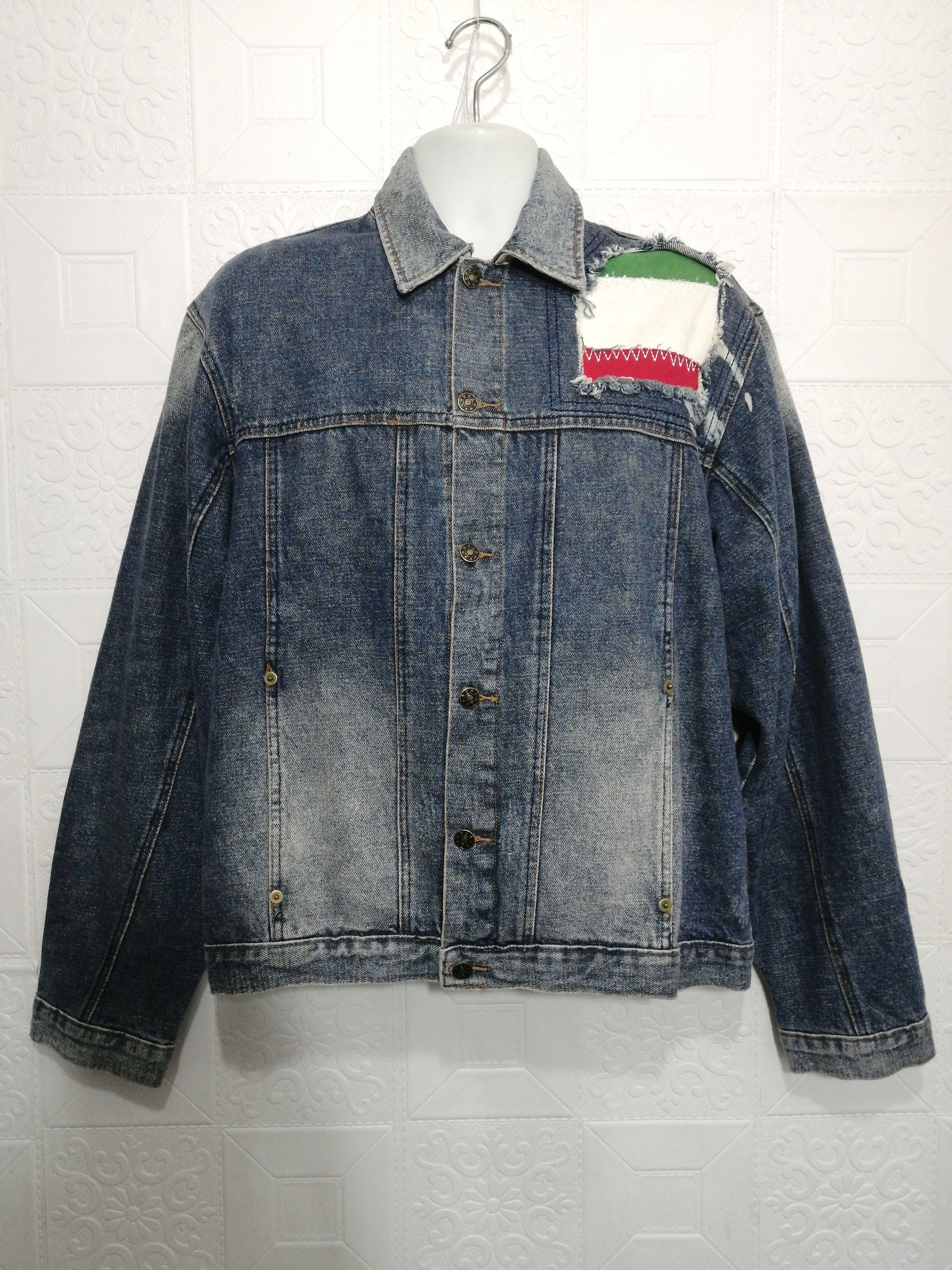 HYDROGEN Hydrogen Italy Flag Patchwork & Skull Embroidery Size US L / EU 52-54 / 3 - 1 Thumbnail