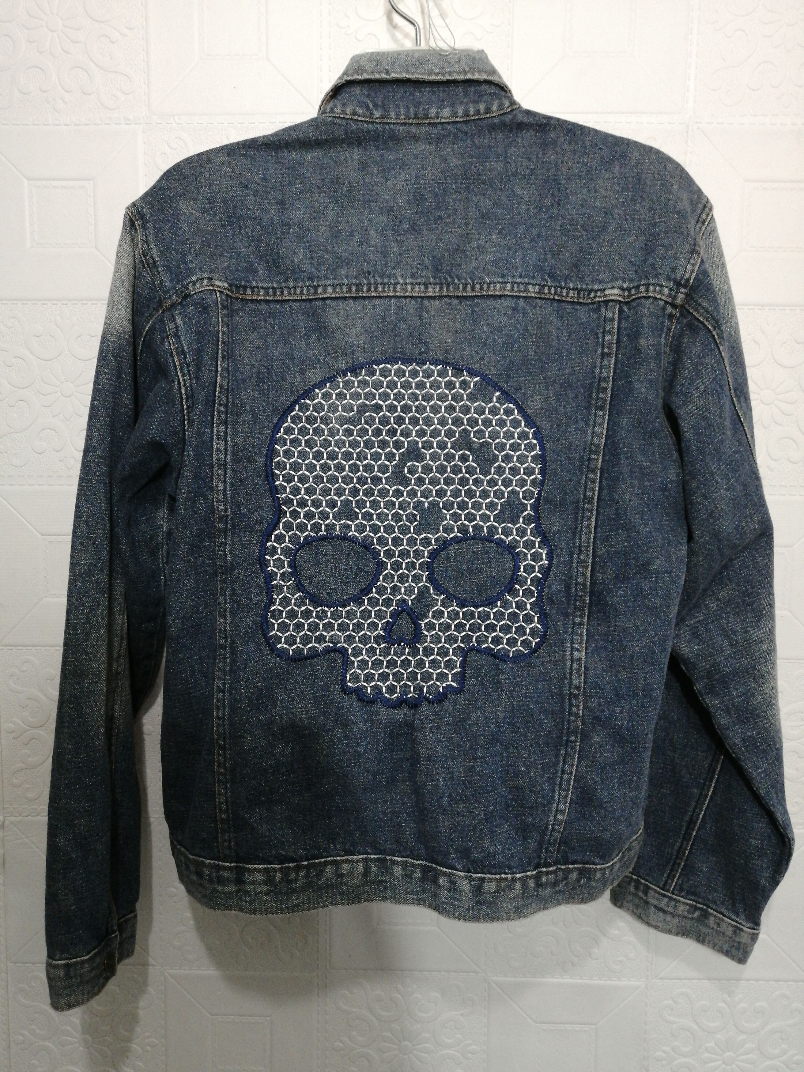HYDROGEN Hydrogen Italy Flag Patchwork & Skull Embroidery Size US L / EU 52-54 / 3 - 6 Thumbnail
