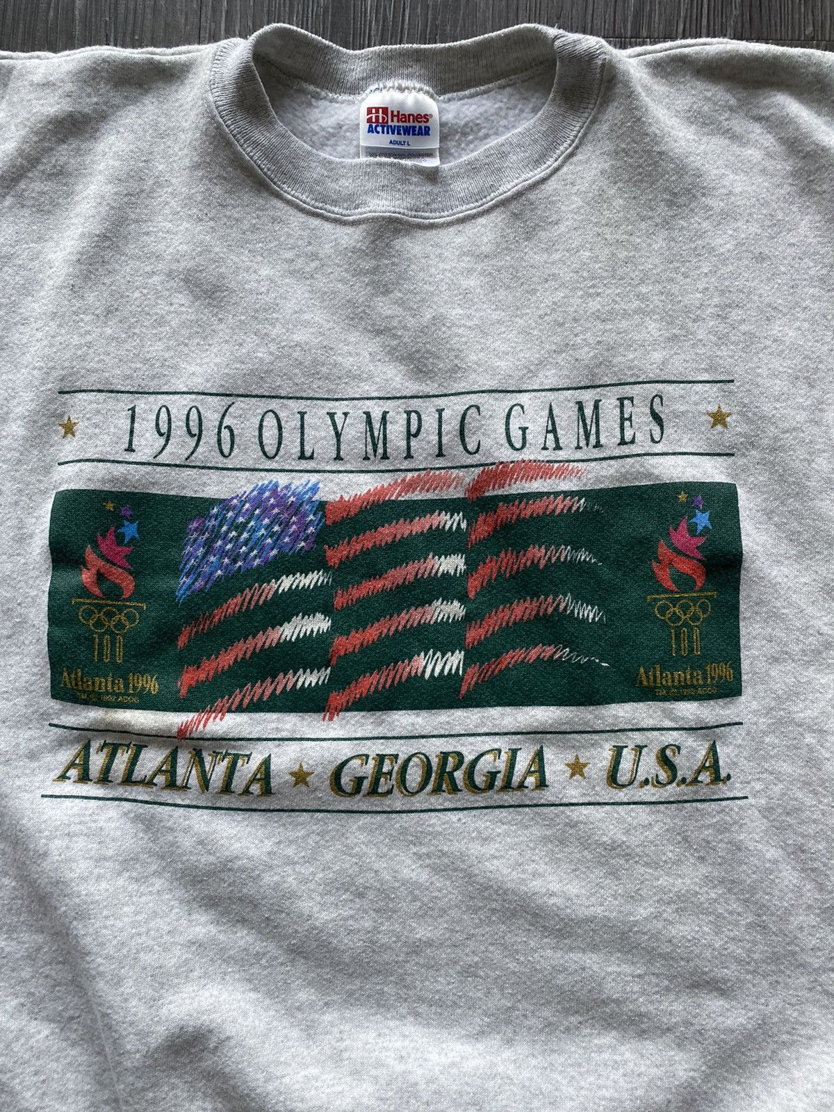 USA Olympics Vintage 1996 Olympic Games Atlanta Georgia Sweatshirt 1992 Size US L / EU 52-54 / 3 - 2 Thumbnail