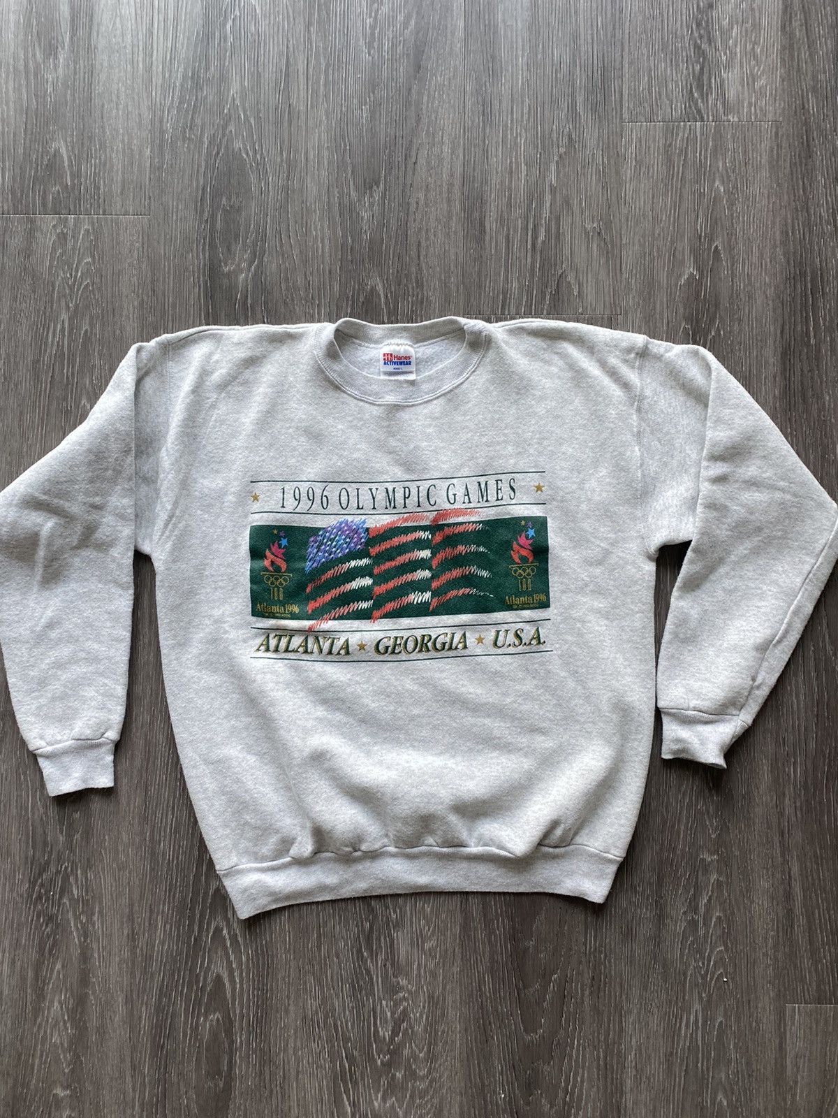 USA Olympics Vintage 1996 Olympic Games Atlanta Georgia Sweatshirt 1992 Size US L / EU 52-54 / 3 - 1 Thumbnail
