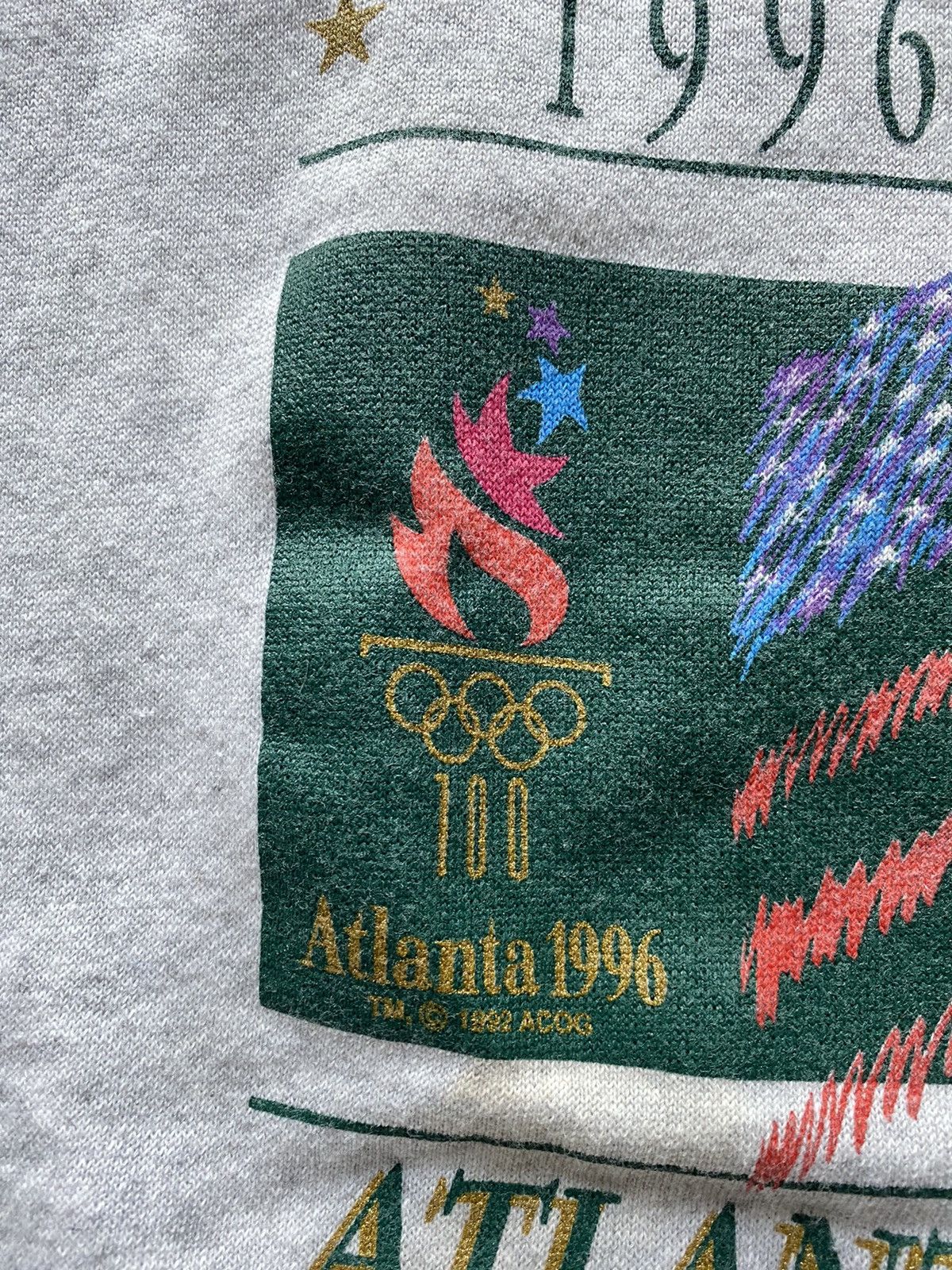 USA Olympics Vintage 1996 Olympic Games Atlanta Georgia Sweatshirt 1992 Size US L / EU 52-54 / 3 - 4 Thumbnail