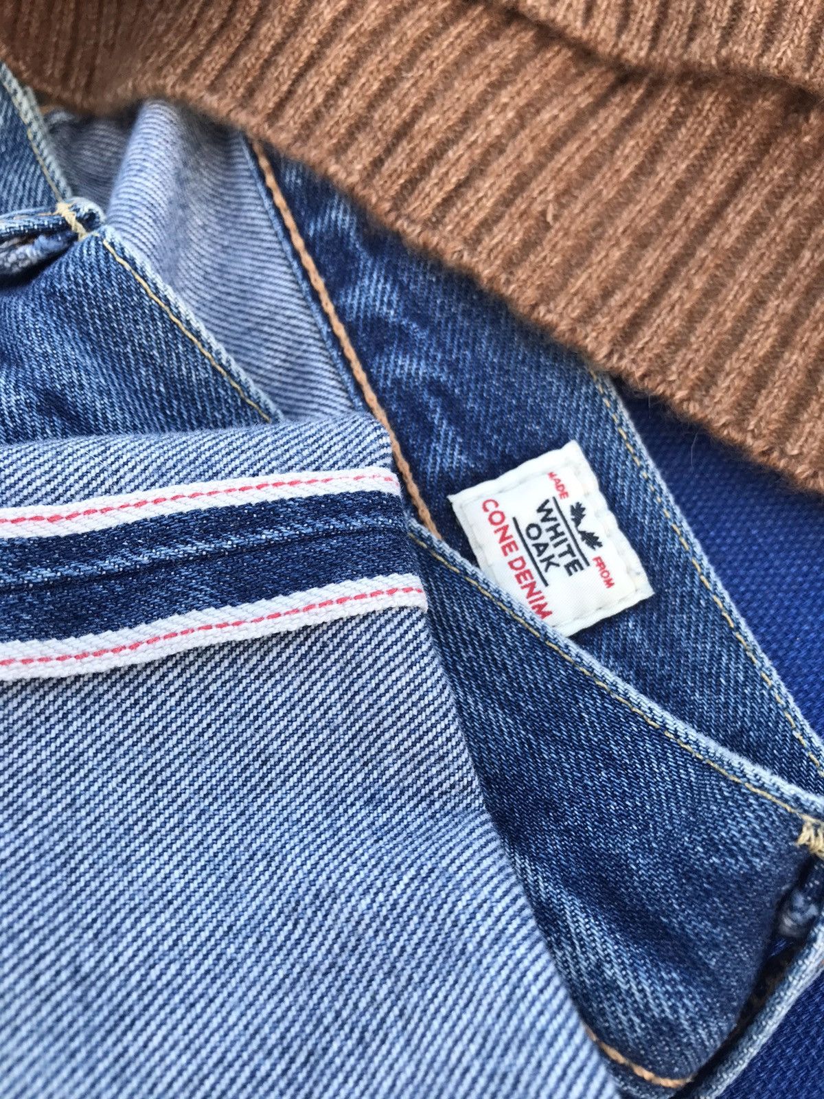 Levi s SELVEDGE LEVI s white oak cone mills denim 511 jeans Grailed