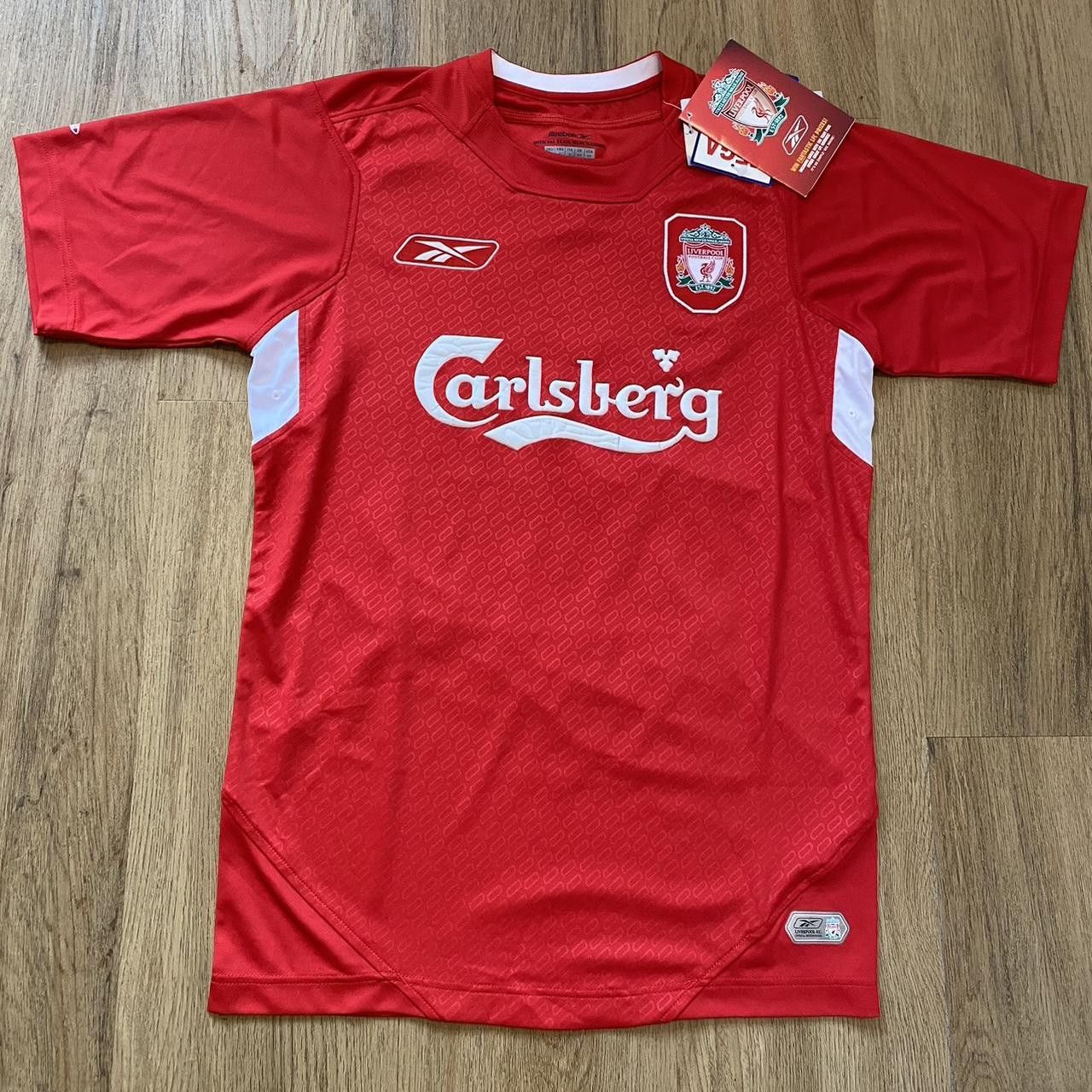 2002-03 Liverpool Home Carlsberg Football Reebok Shirt