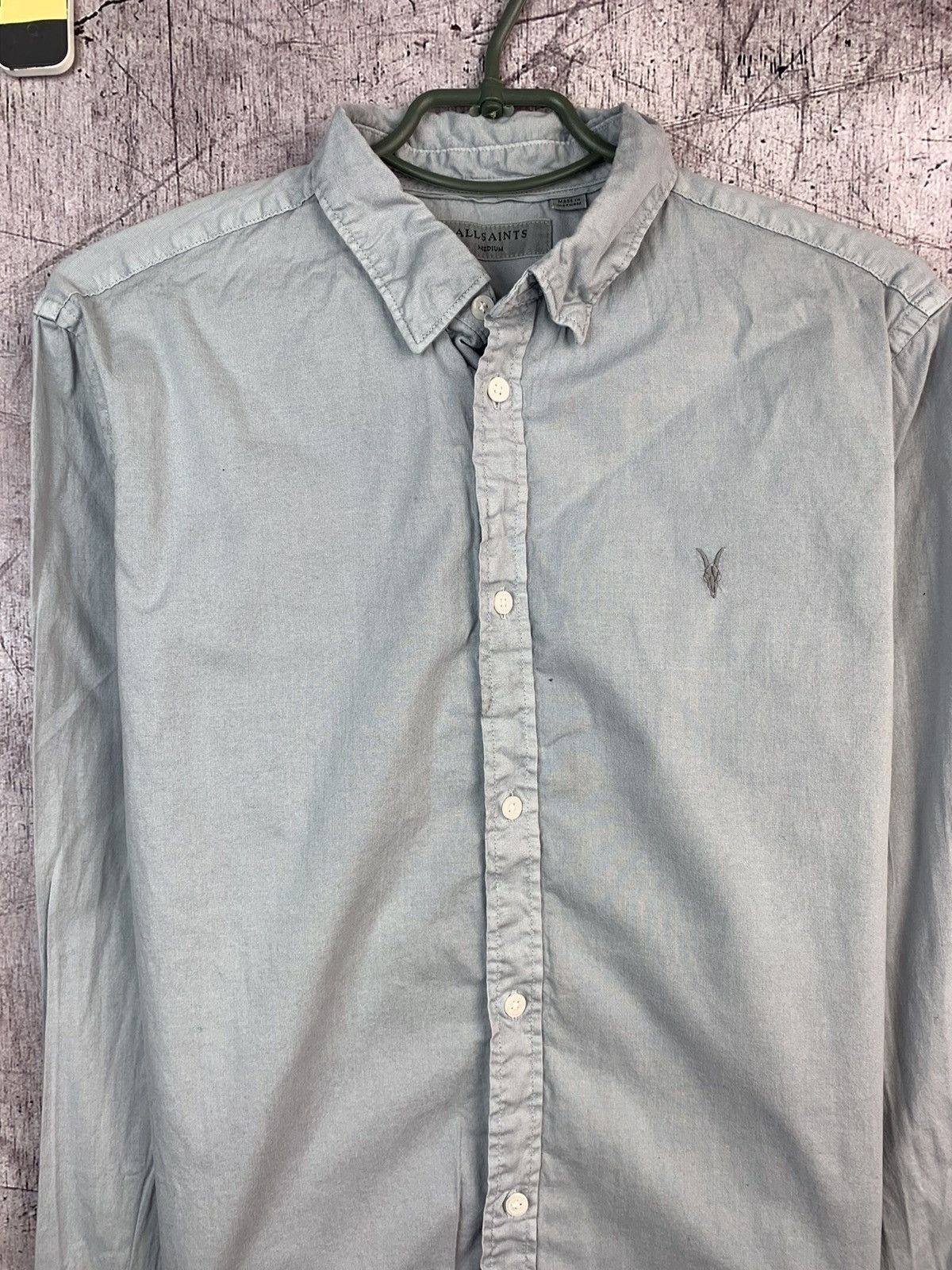 Allsaints Allsaints Mens Hawthorne Long Sleeve Shirt Size US M / EU 48-50 / 2 - 2 Thumbnail