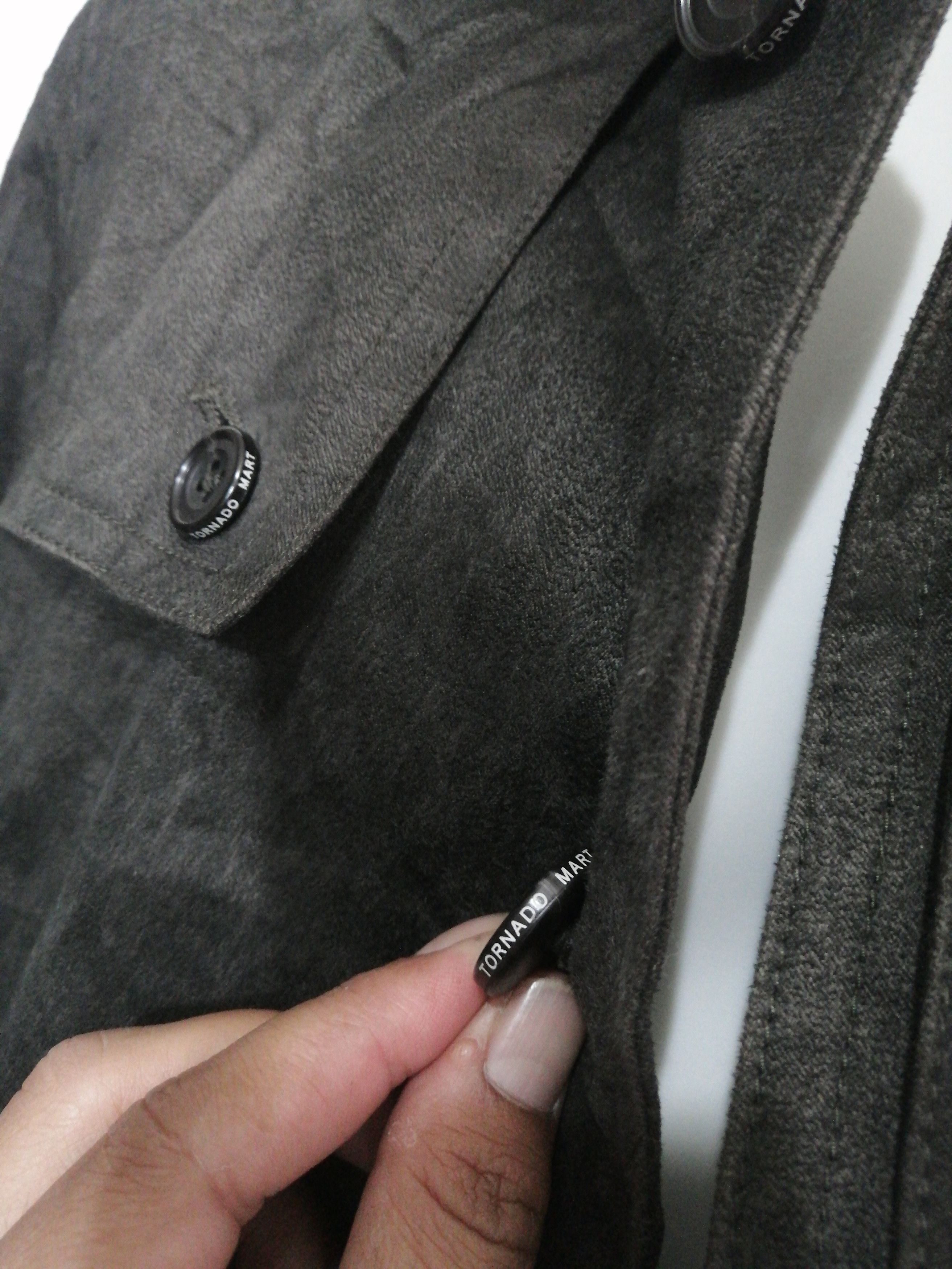 Designer × Japanese Brand × Tornado Mart Tornado Mart Velvet Trench Coat Size US M / EU 48-50 / 2 - 5 Thumbnail