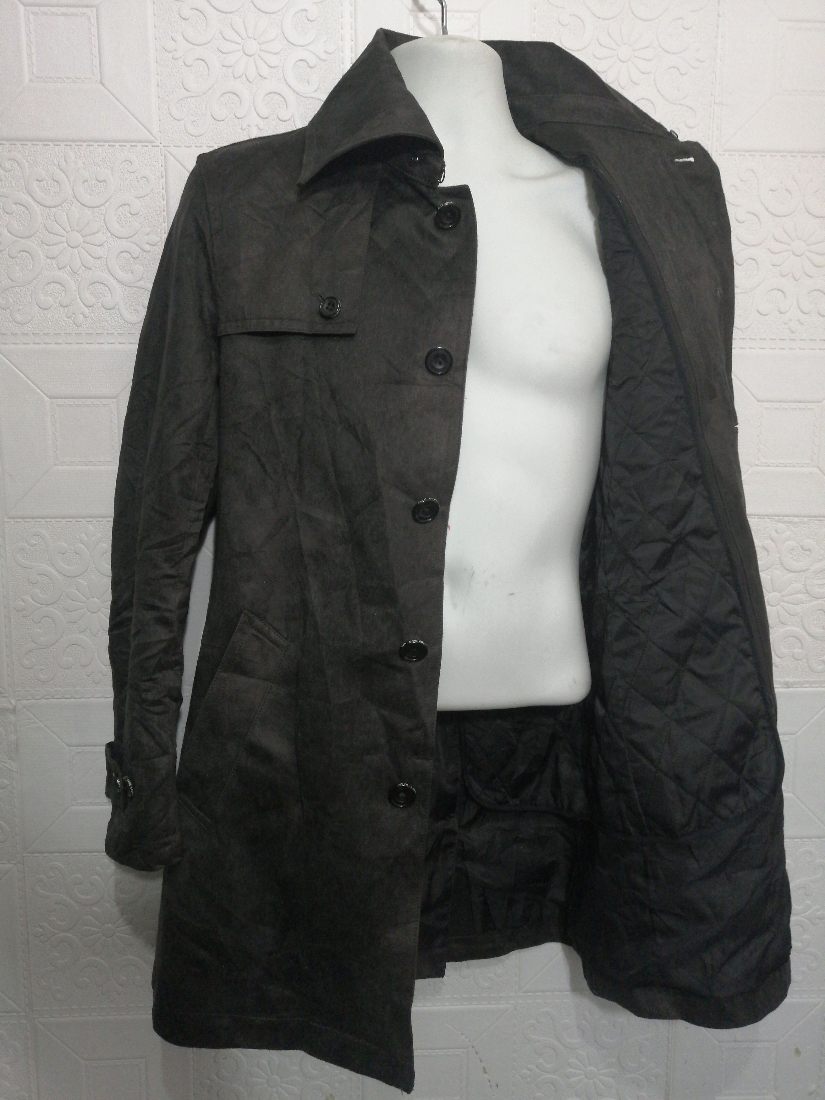 Designer × Japanese Brand × Tornado Mart Tornado Mart Velvet Trench Coat Size US M / EU 48-50 / 2 - 10 Thumbnail