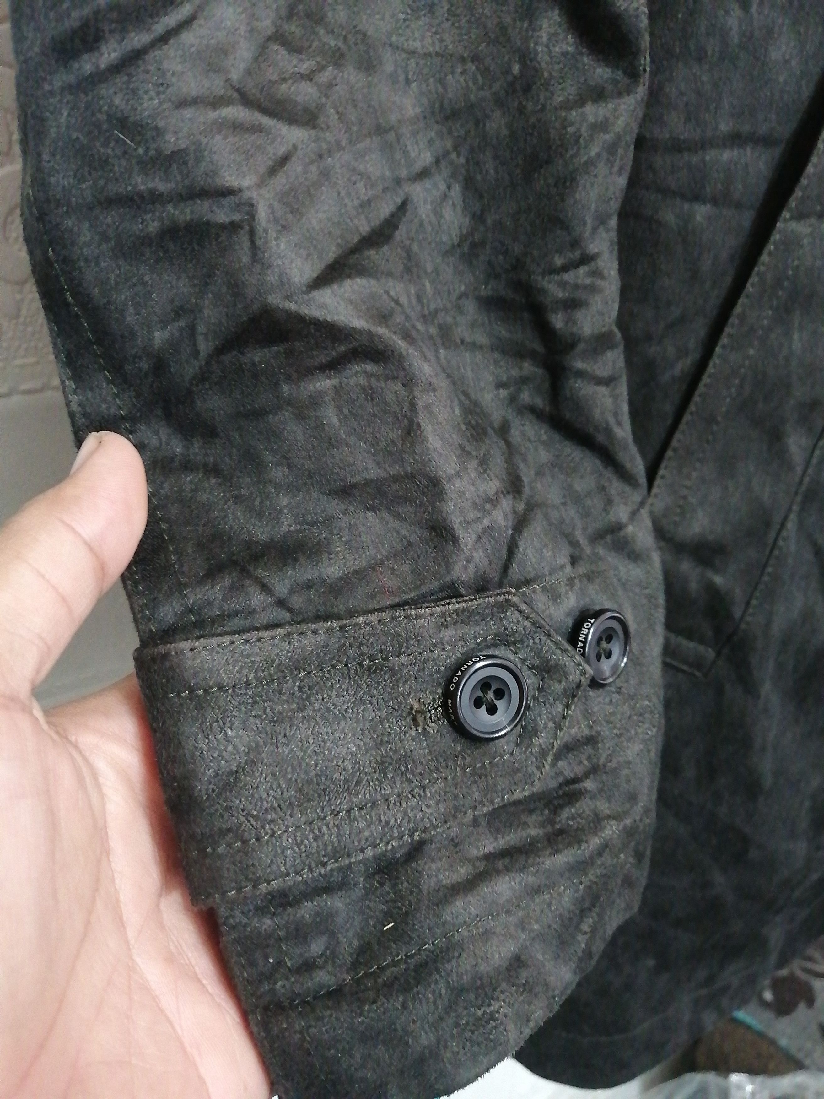 Designer × Japanese Brand × Tornado Mart Tornado Mart Velvet Trench Coat Size US M / EU 48-50 / 2 - 3 Thumbnail