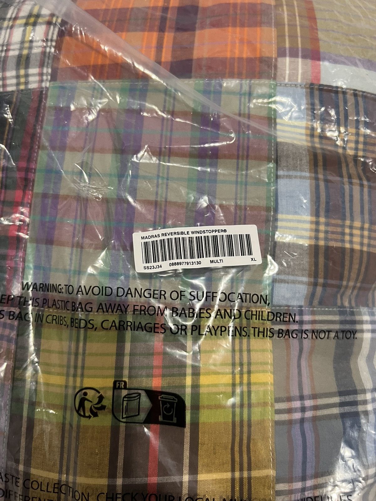 Supreme Supreme Madras Reversible WINDSTOPPER Puffer Jacket