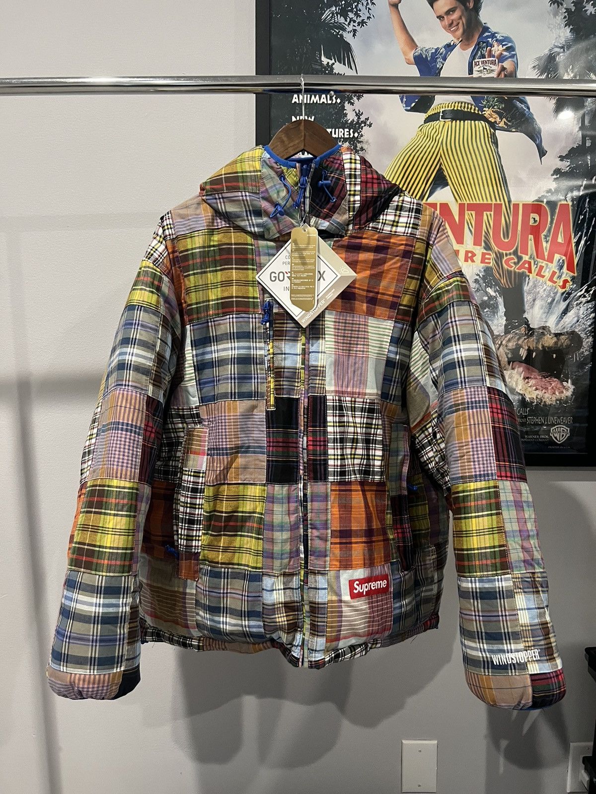 Supreme Supreme Madras Reversible WINDSTOPPER Puffer Jacket | Grailed