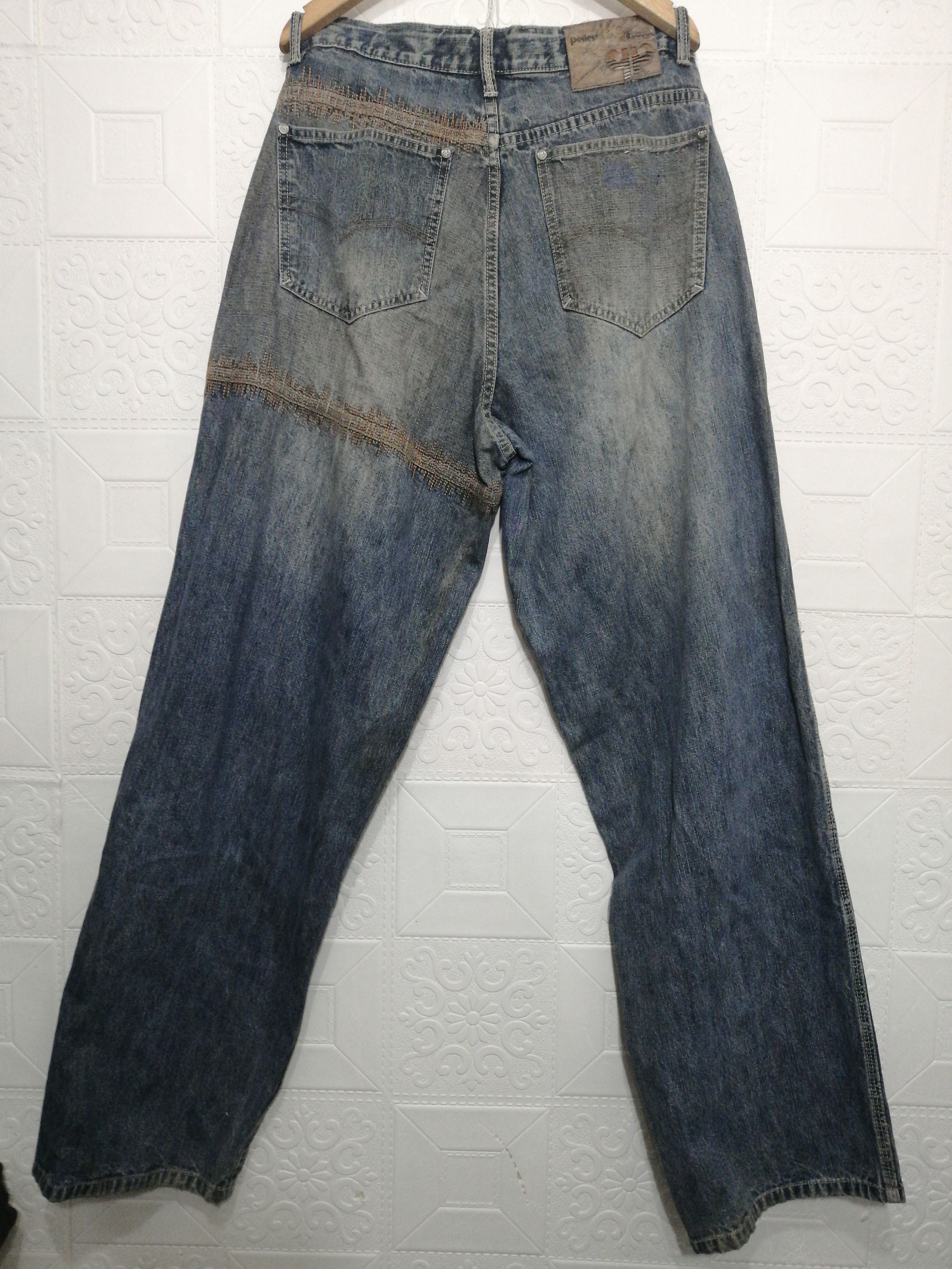 Marc Buchanan × Pelle Pelle Pelle Pelle Patch Design Jeans Size US 32 / EU 48 - 14 Thumbnail