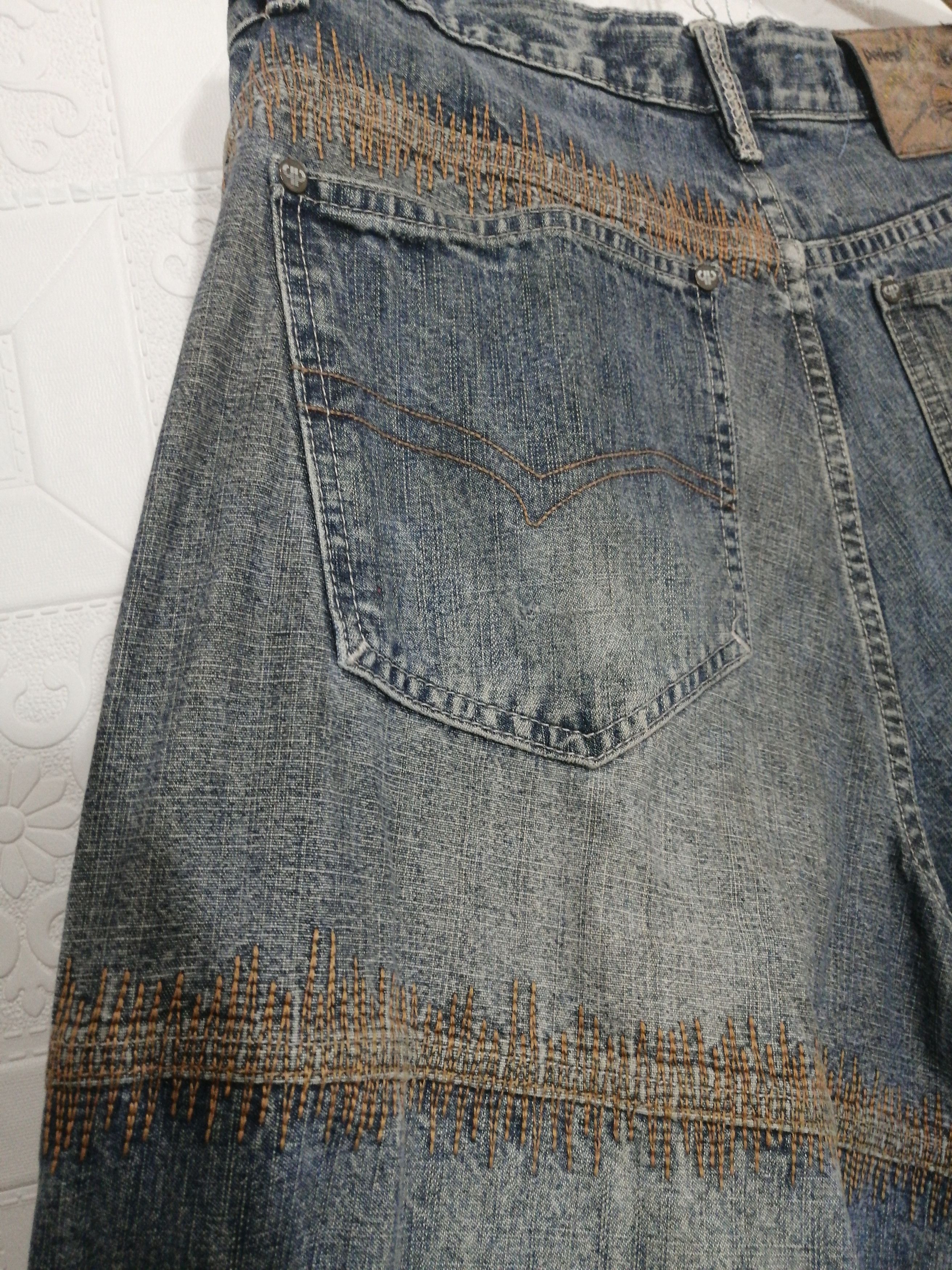 Marc Buchanan × Pelle Pelle Pelle Pelle Patch Design Jeans Size US 32 / EU 48 - 17 Thumbnail