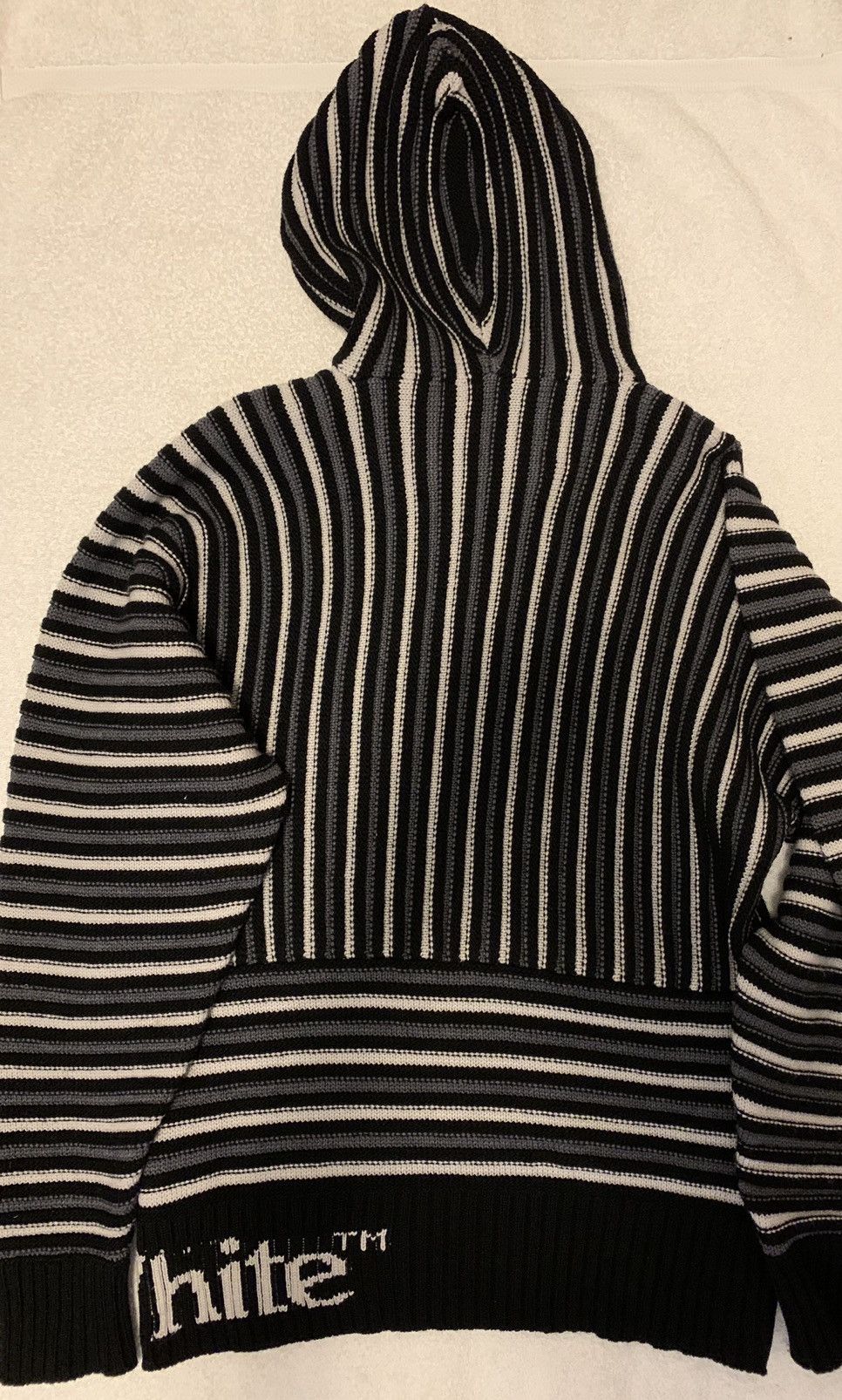 Off-White 🔥Brand New🔥Striped Knitted Wool Hoodie Size US M / EU 48-50 / 2 - 5 Thumbnail