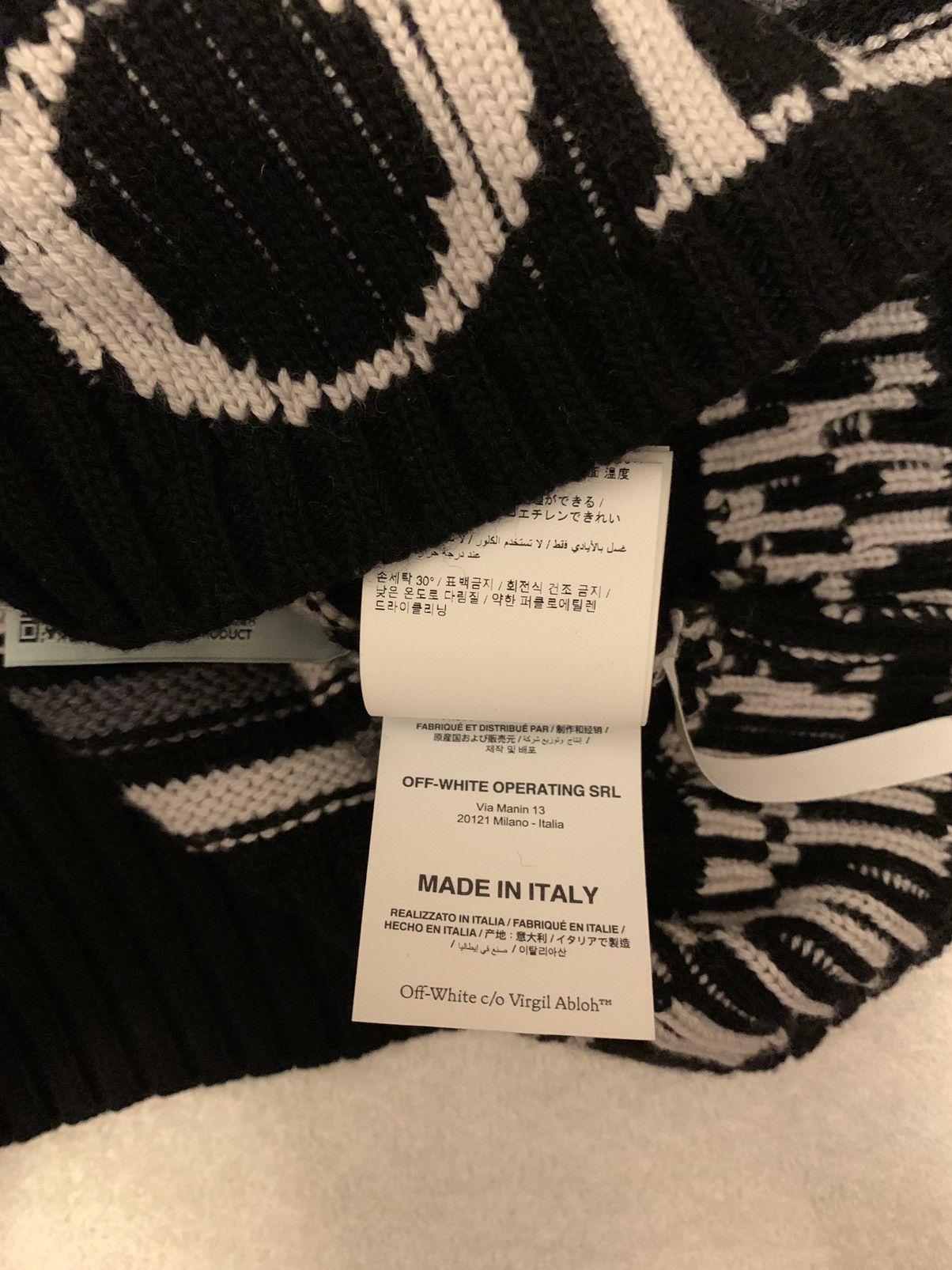 Off-White 🔥Brand New🔥Striped Knitted Wool Hoodie Size US M / EU 48-50 / 2 - 7 Thumbnail