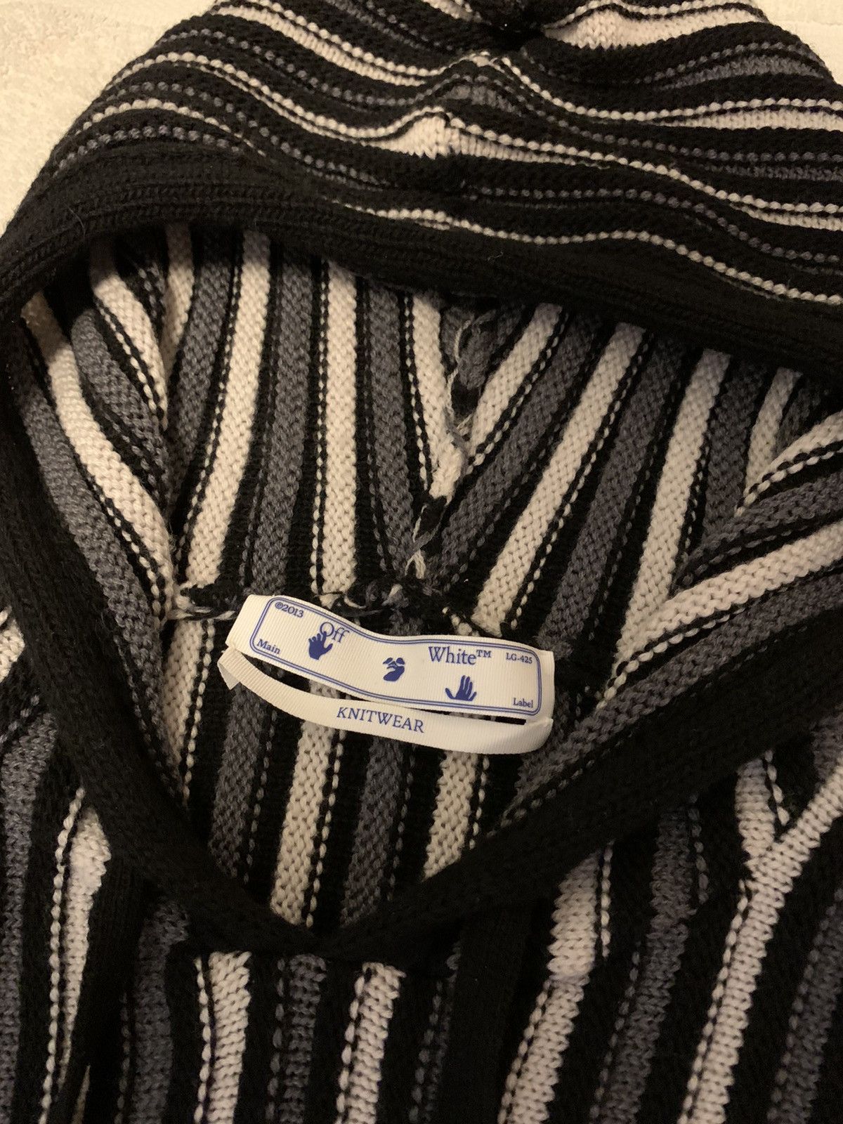 Off-White 🔥Brand New🔥Striped Knitted Wool Hoodie Size US M / EU 48-50 / 2 - 2 Thumbnail