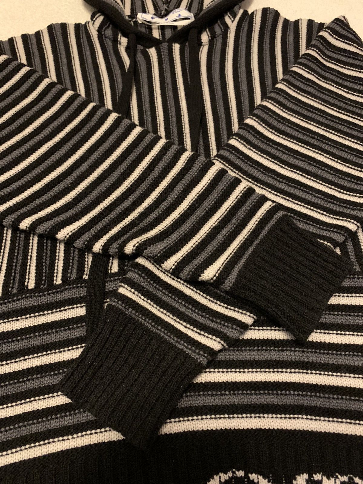 Off-White 🔥Brand New🔥Striped Knitted Wool Hoodie Size US M / EU 48-50 / 2 - 4 Thumbnail