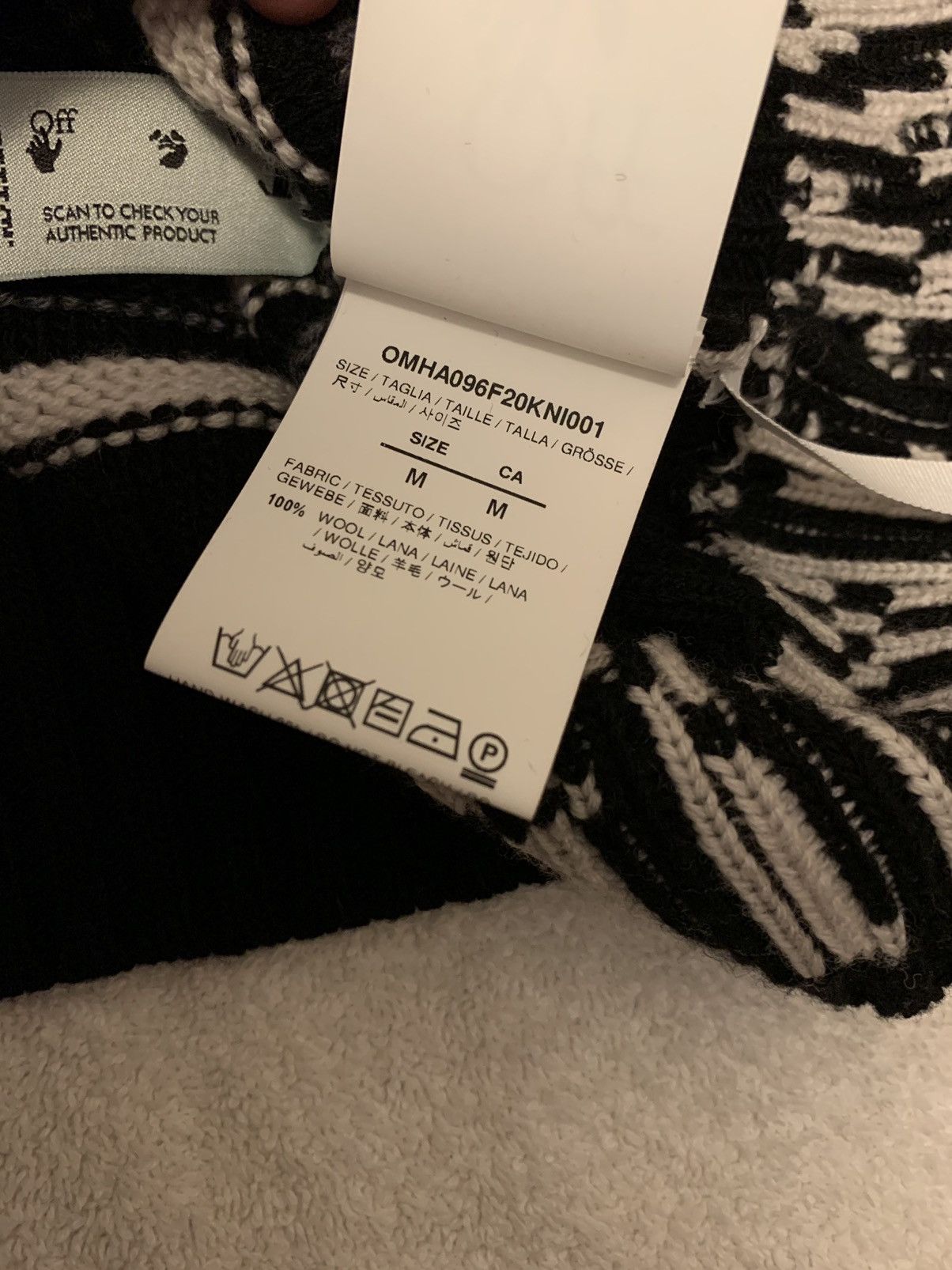 Off-White 🔥Brand New🔥Striped Knitted Wool Hoodie Size US M / EU 48-50 / 2 - 6 Thumbnail