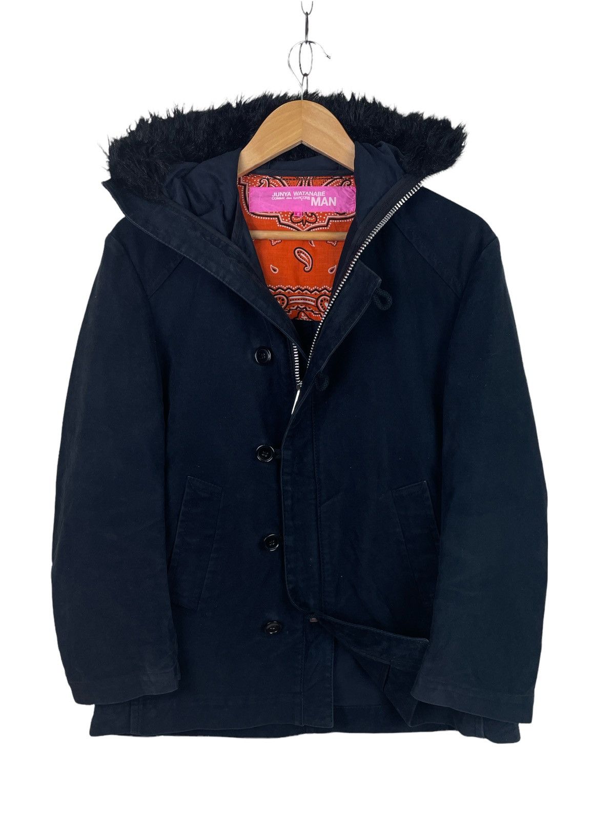 Comme des Garcons AD2003 CDG x Junya Watanabe Layered Black Hooded Jacket Size US S / EU 44-46 / 1 - 2 Thumbnail