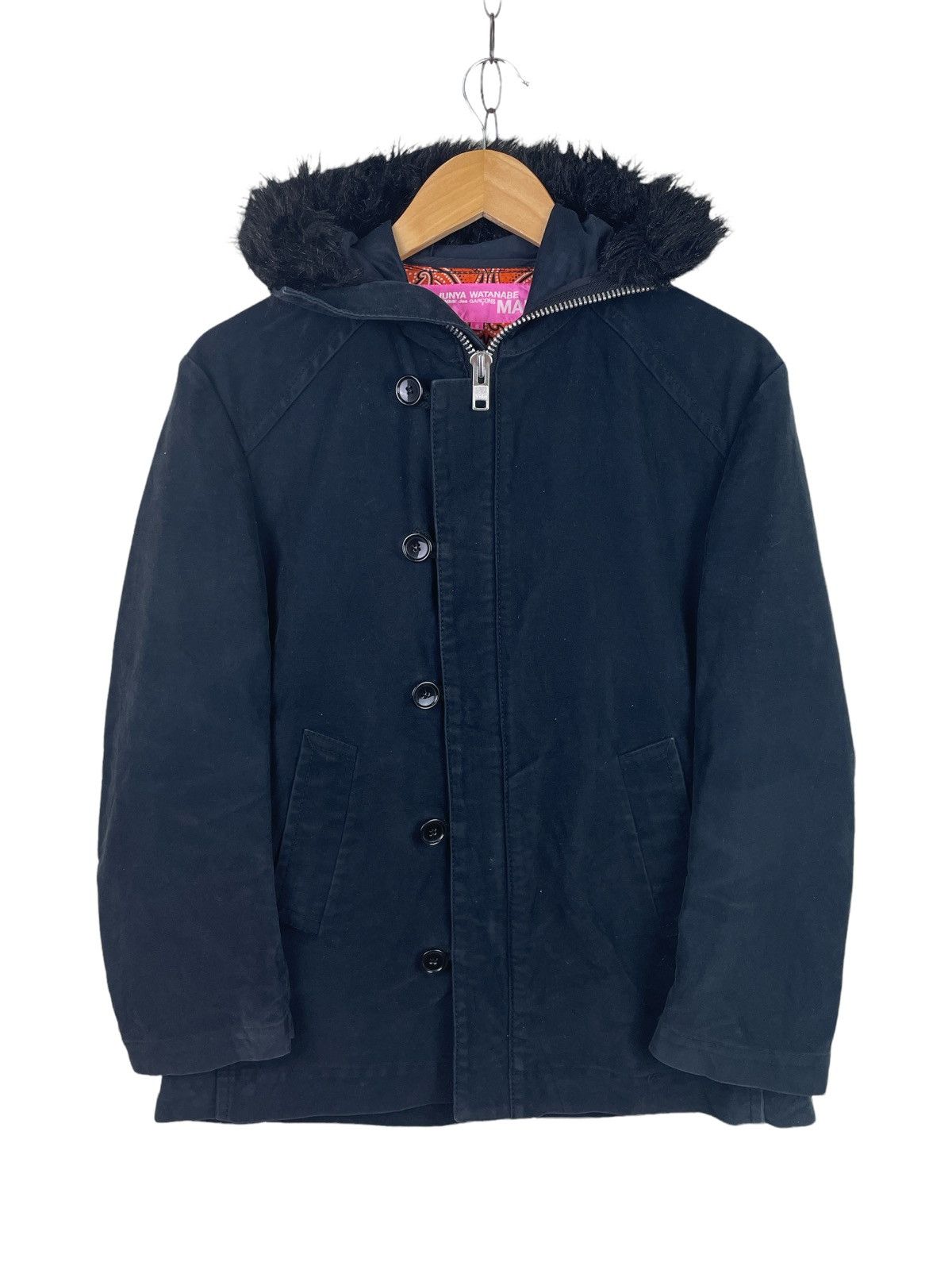 Comme des Garcons AD2003 CDG x Junya Watanabe Layered Black Hooded Jacket Size US S / EU 44-46 / 1 - 3 Thumbnail