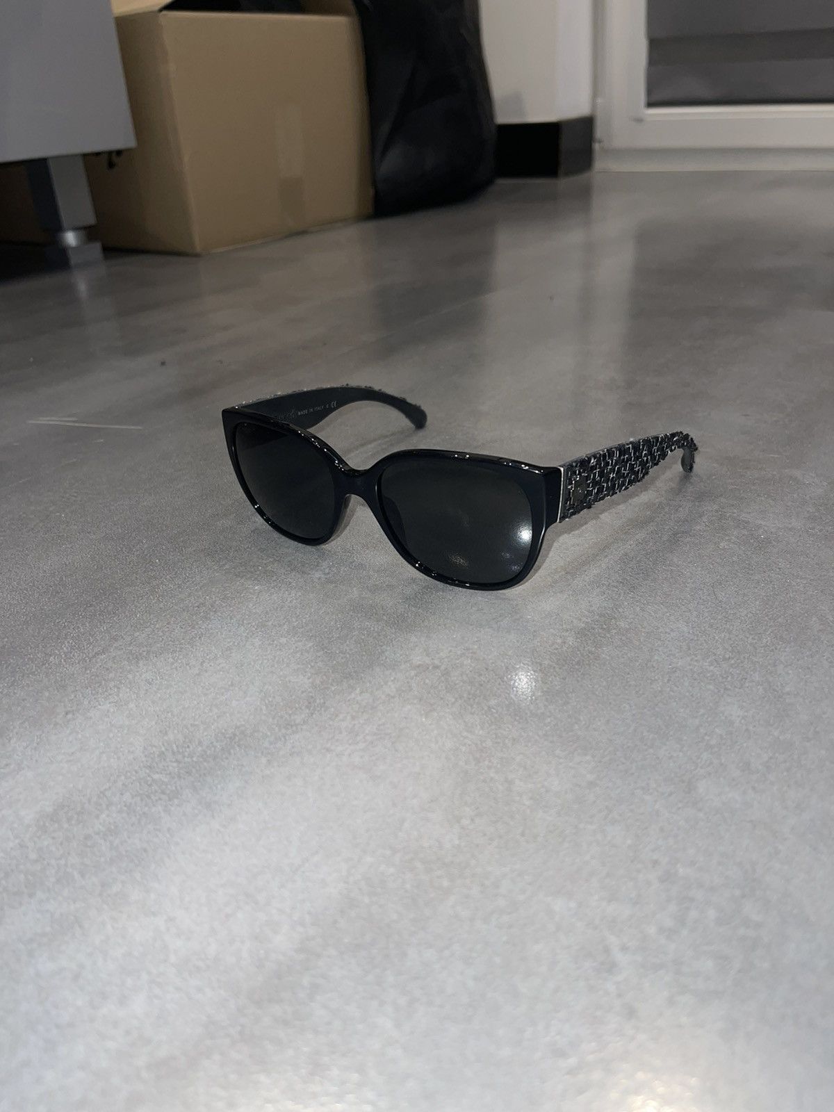 Chanel Chanel 5237 C.5013F Black Tweed Sunglasses | Grailed display picture 1