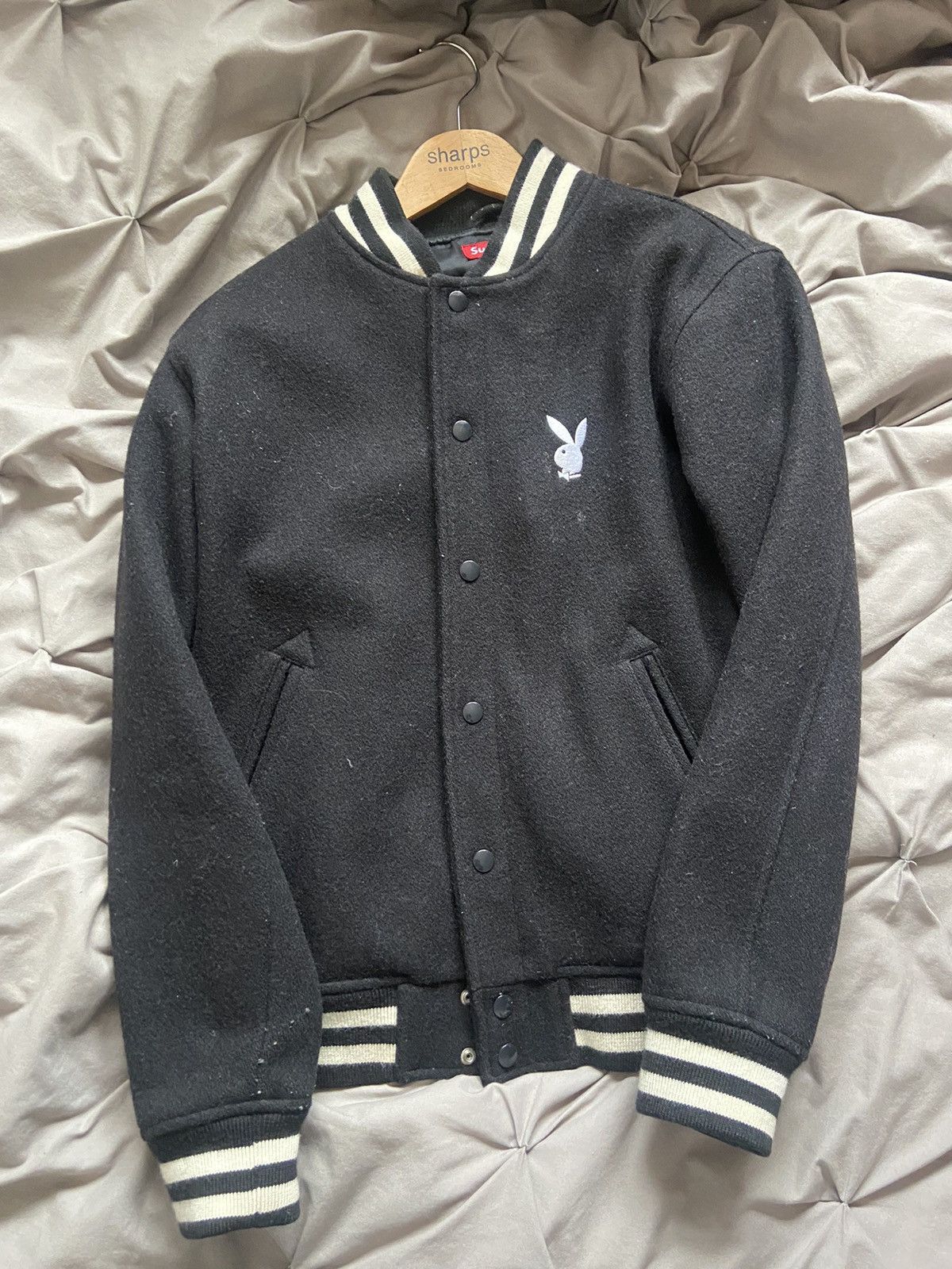 Supreme Playboy Varsity Jacket | Grailed
