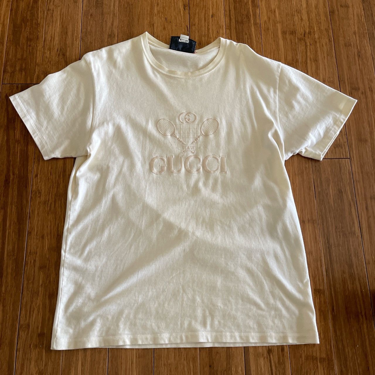 Gucci tennis t shirt clearance