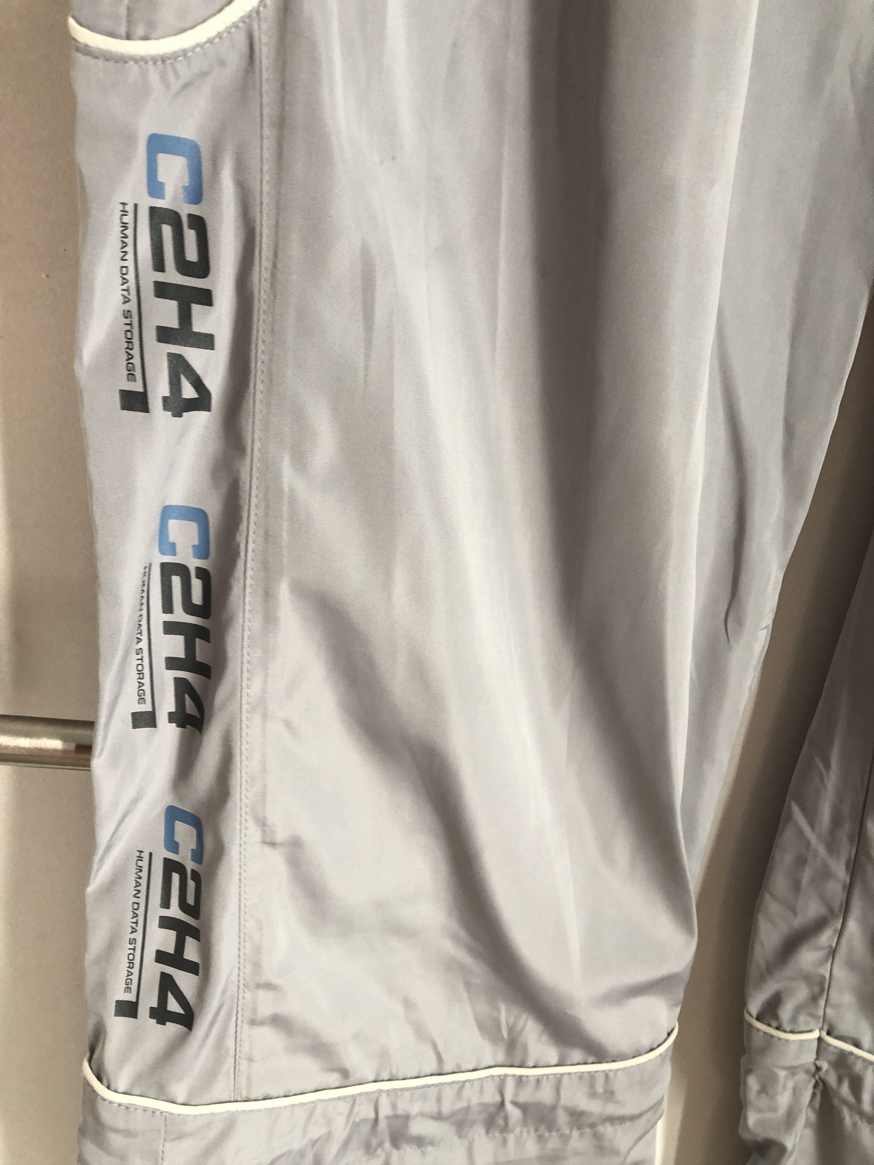 C2H4 C2h4 Light Gray “FM-2030” Logo Print 3M Track Pants L Size US 36 / EU 52 - 6 Thumbnail