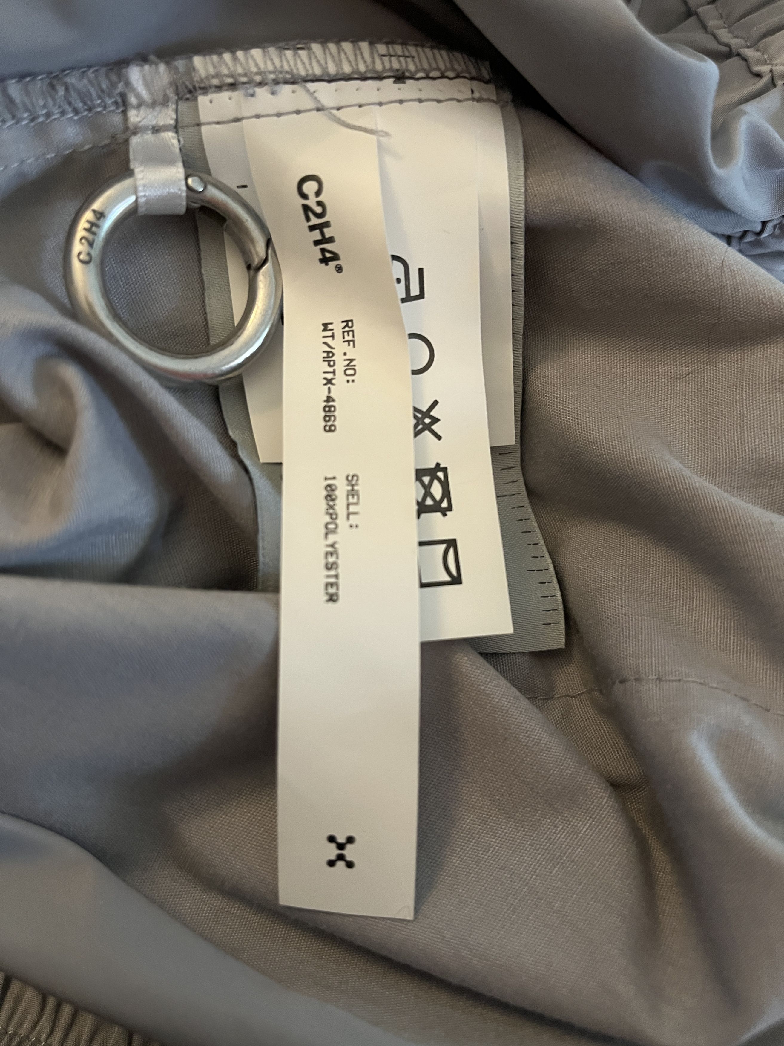 C2H4 C2h4 Light Gray “FM-2030” Logo Print 3M Track Pants L Size US 36 / EU 52 - 9 Thumbnail