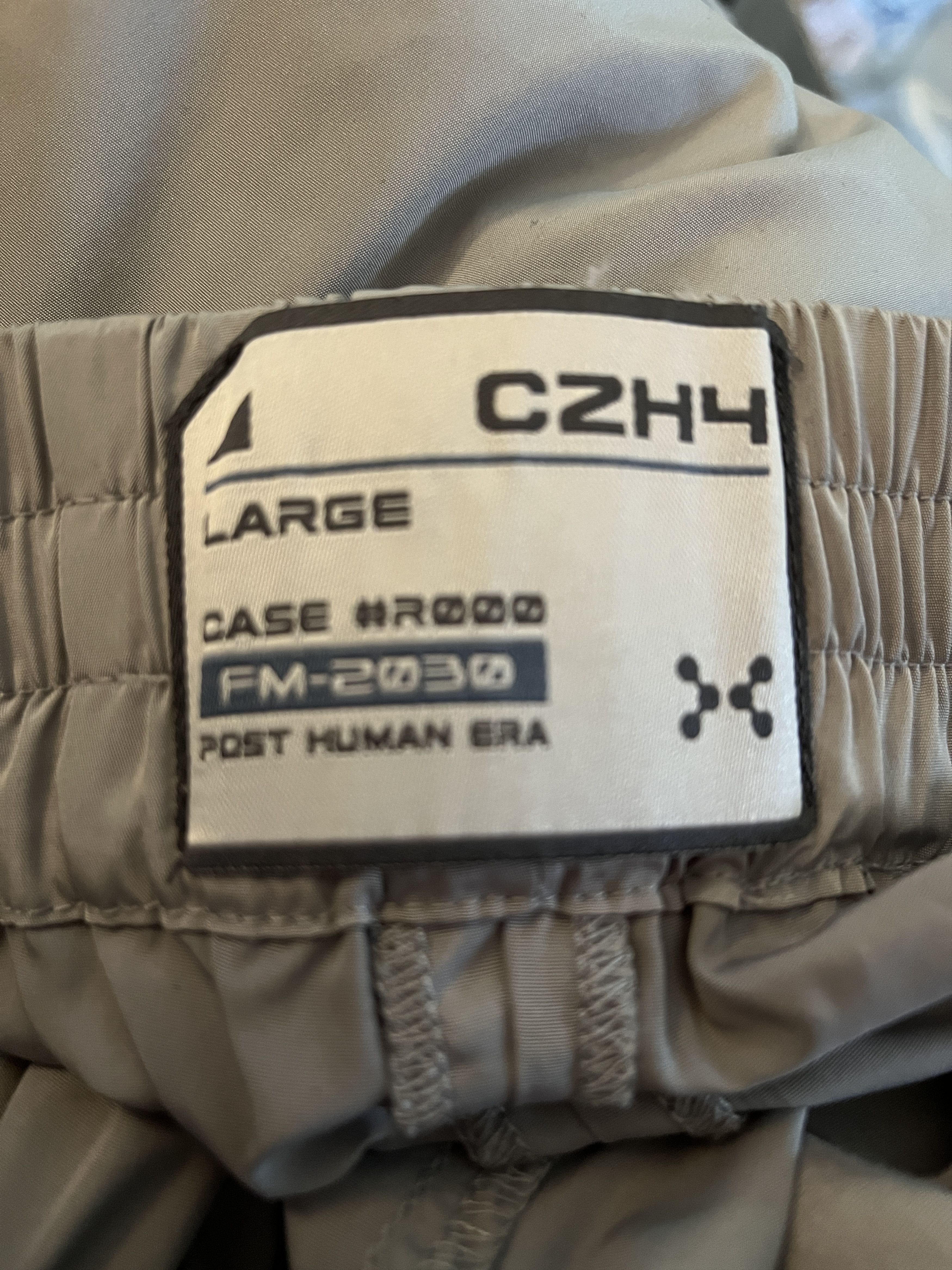 C2H4 C2h4 Light Gray “FM-2030” Logo Print 3M Track Pants L Size US 36 / EU 52 - 10 Thumbnail