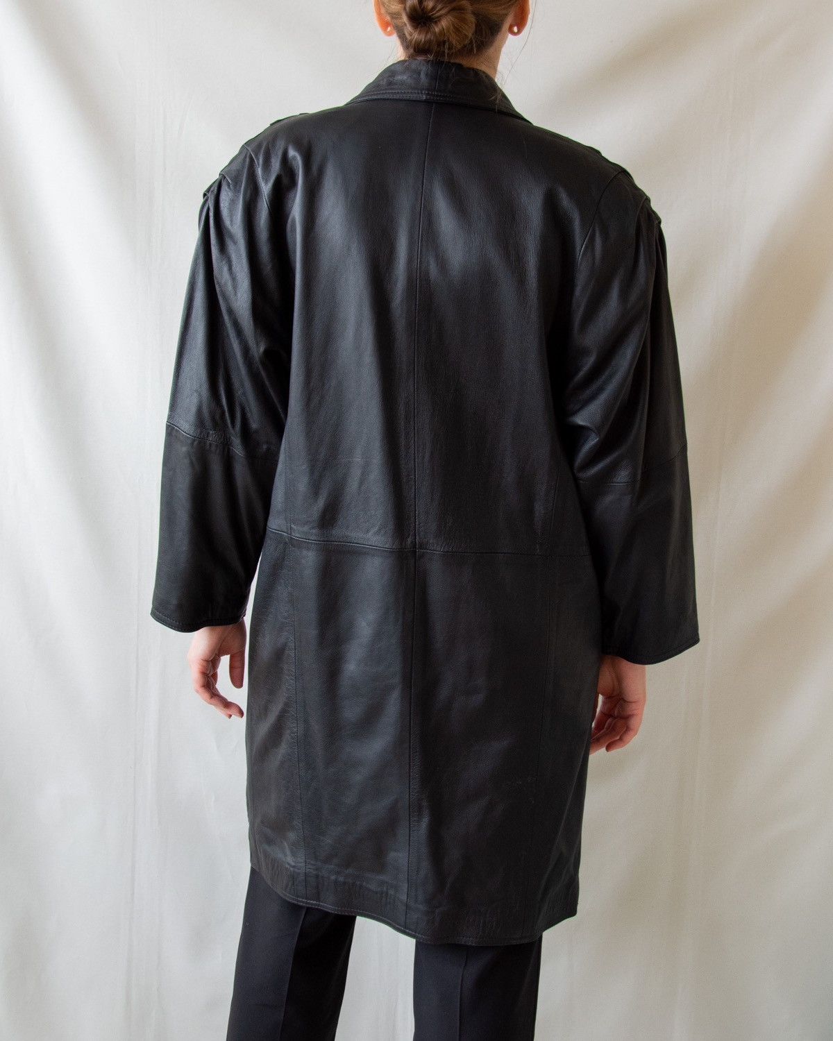 Leather Vintage leather coat Size M / US 6-8 / IT 42-44 - 3 Thumbnail