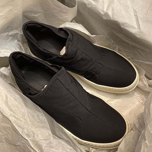 Rick Owens Drkshdw Rick Owens Layered Puffer Nylon Slip-On Ramones ...