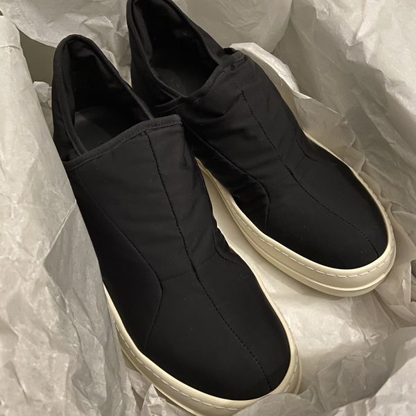 Rick Owens Drkshdw Rick Owens Layered Puffer Nylon Slip-on Ramones 