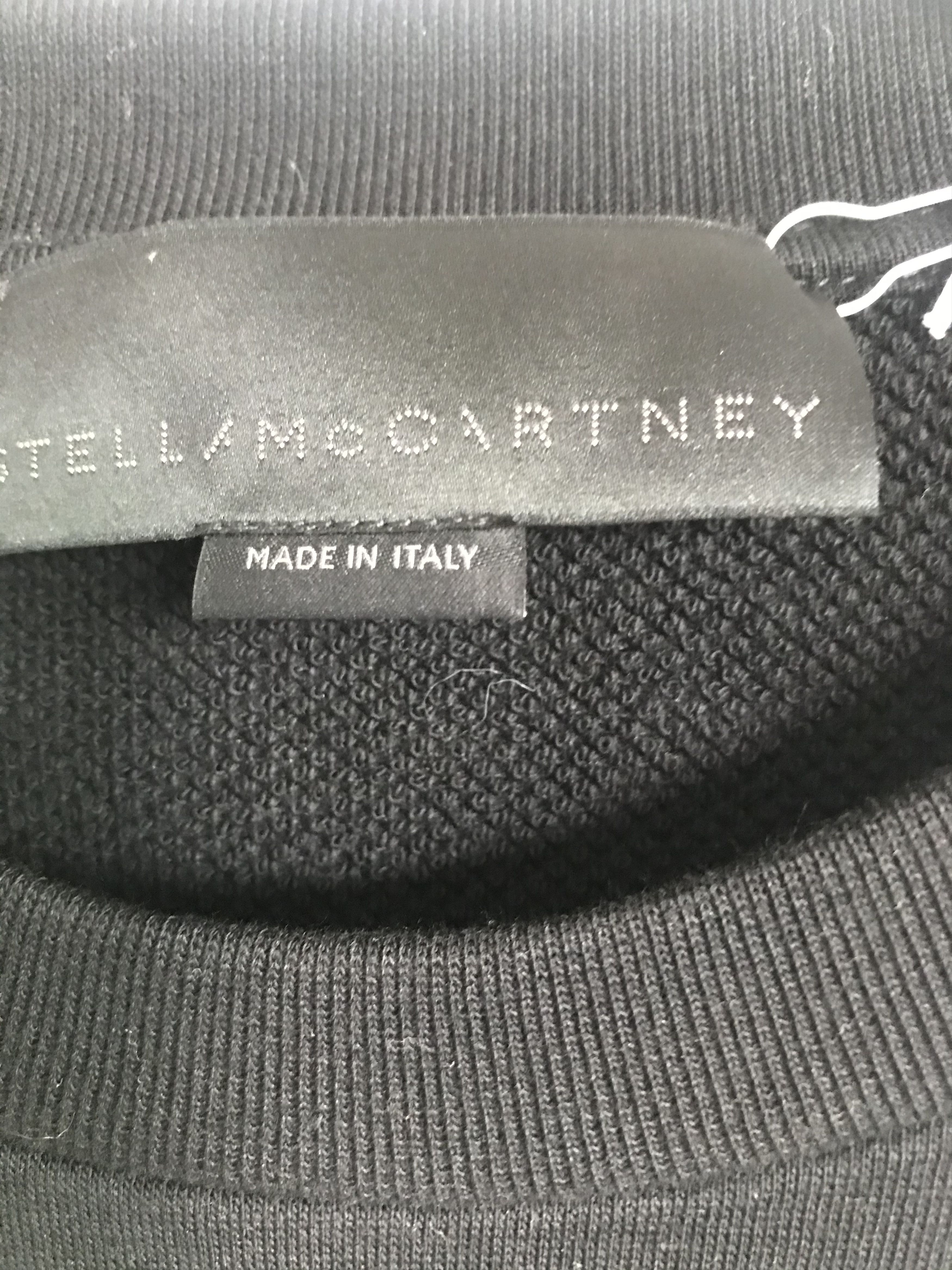 Stella McCartney Stella McCartney Black No Smile No Service Sweatshirt M Size US M / EU 48-50 / 2 - 4 Thumbnail