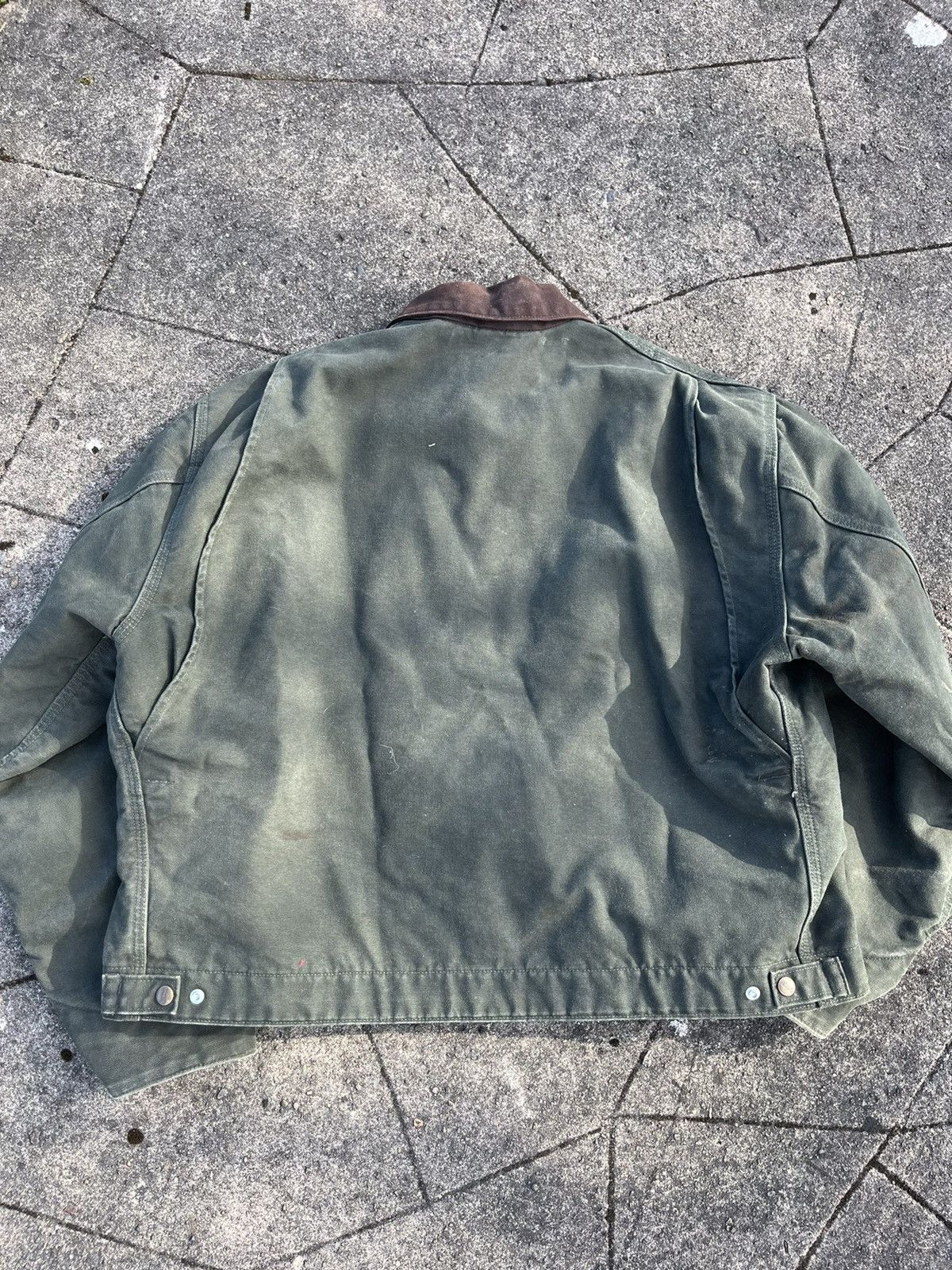 Carhartt × Vintage Vintage Green Carhartt Detroit Jacket Size US XXL / EU 58 / 5 - 4 Thumbnail