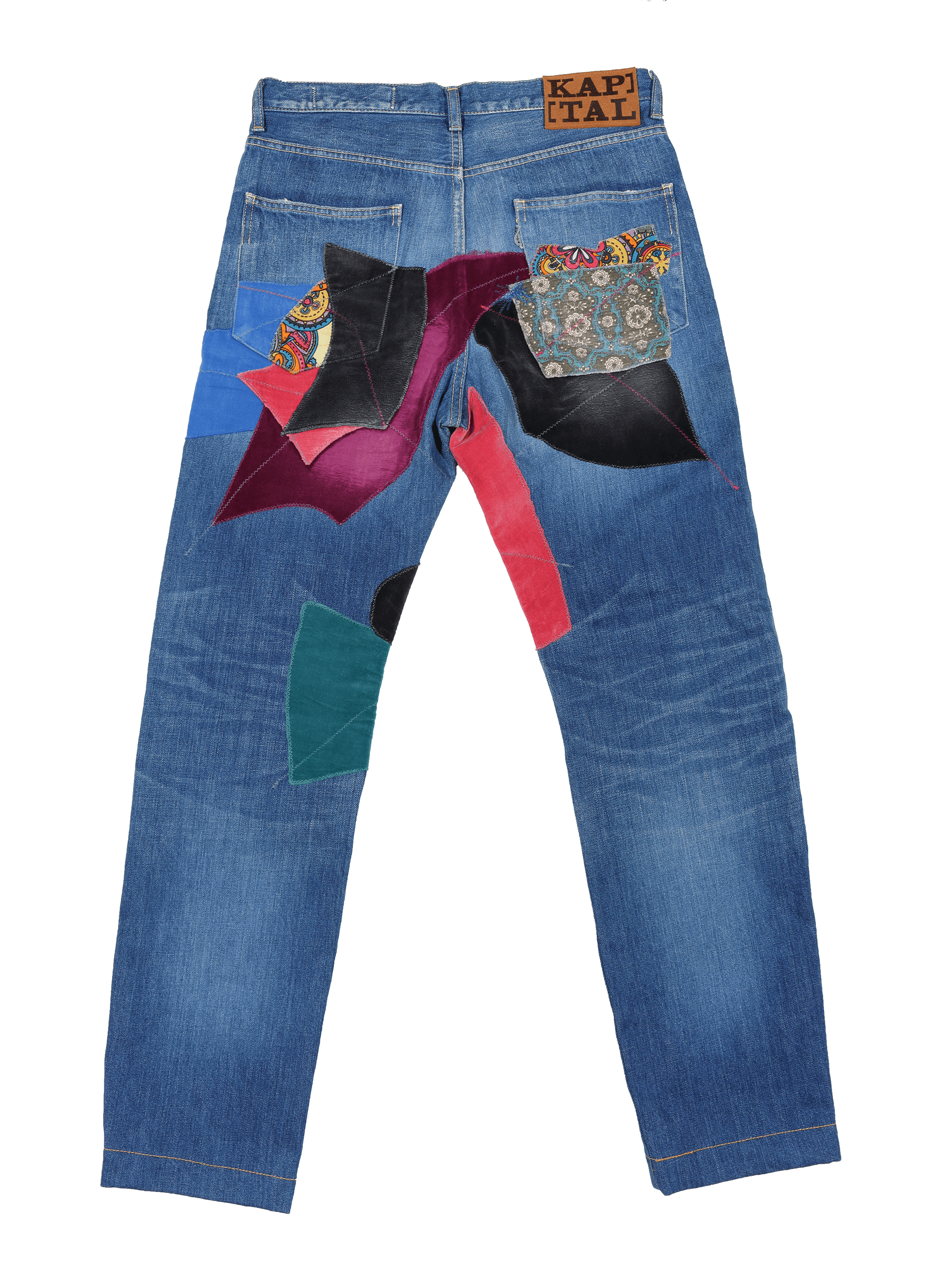 Kapital KAPITAL INDIGO PATCH DENIM W/ TAGS Size US 34 / EU 50 - 2 Thumbnail