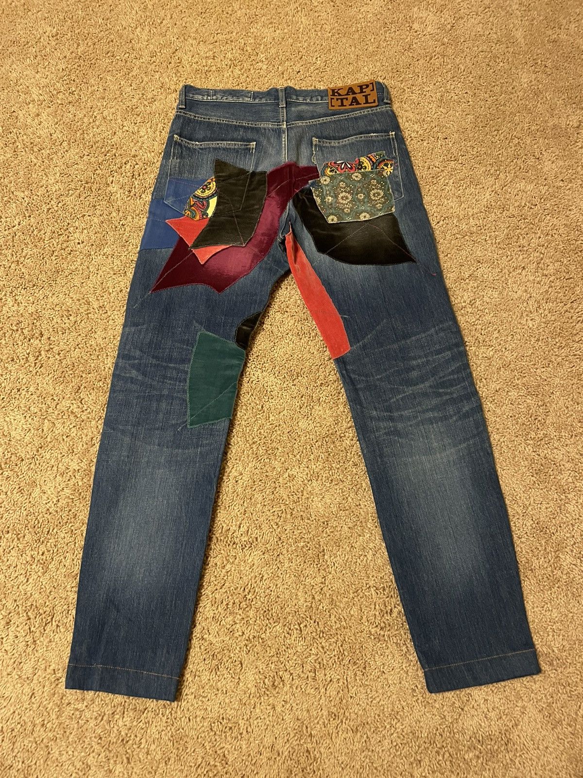 Kapital KAPITAL INDIGO PATCH DENIM W/ TAGS Size US 34 / EU 50 - 5 Thumbnail