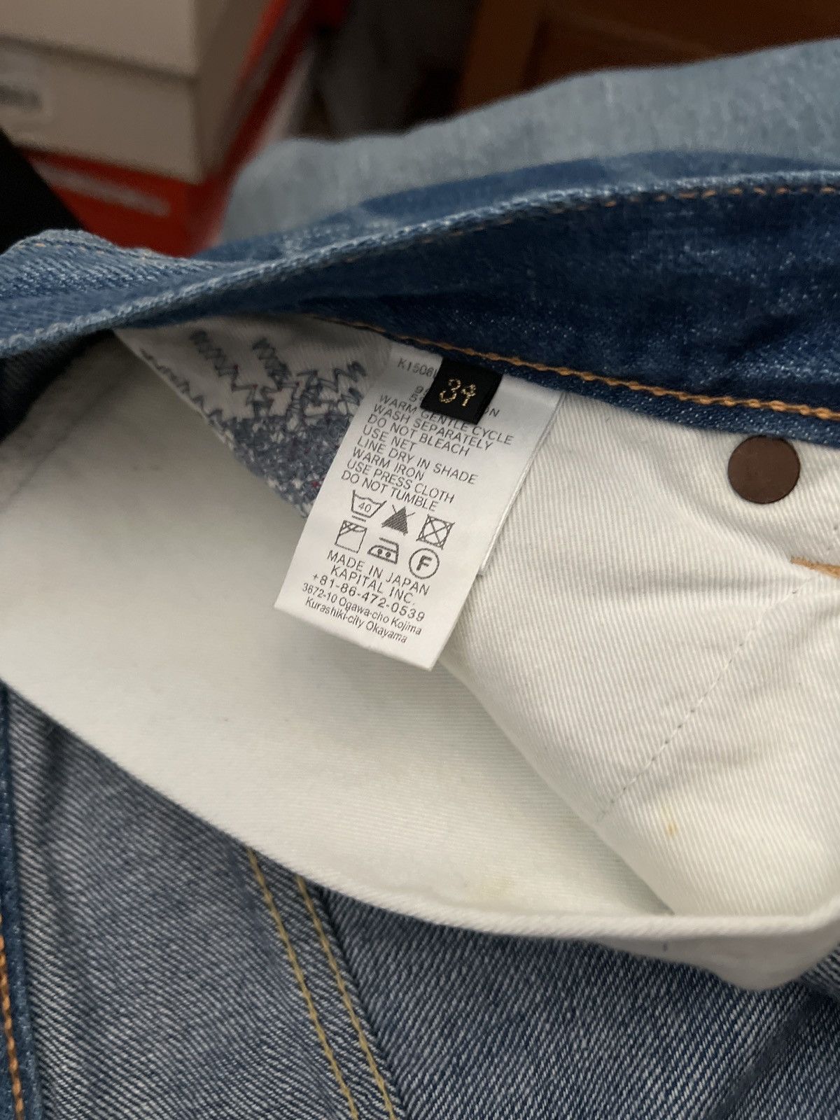 Kapital KAPITAL INDIGO PATCH DENIM W/ TAGS Size US 34 / EU 50 - 8 Thumbnail