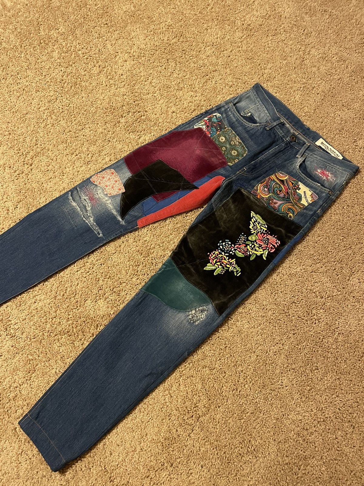 Kapital KAPITAL INDIGO PATCH DENIM W/ TAGS Size US 34 / EU 50 - 4 Thumbnail